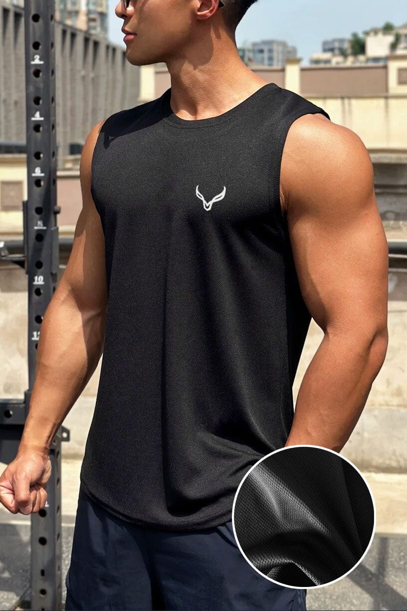 Polo Athletica Men's Logo Printed Activewear Tank Top Men's Activewear Vest Polo Republica