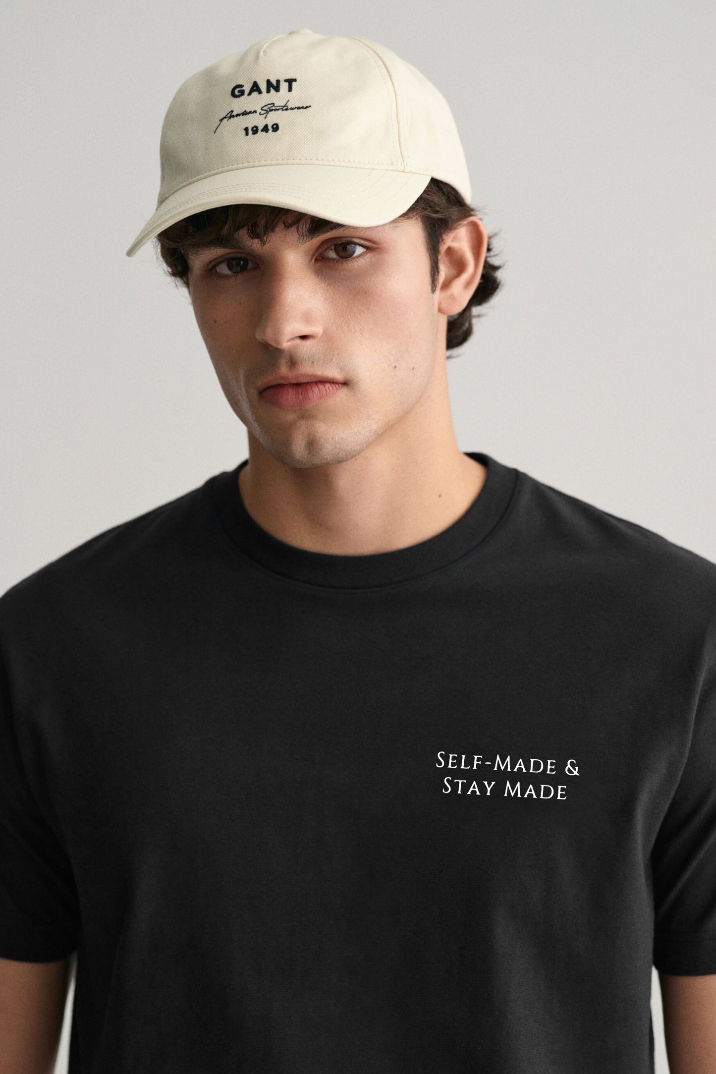 Men's Self Made & Stay Made Printed Crew Neck Tee Shirt