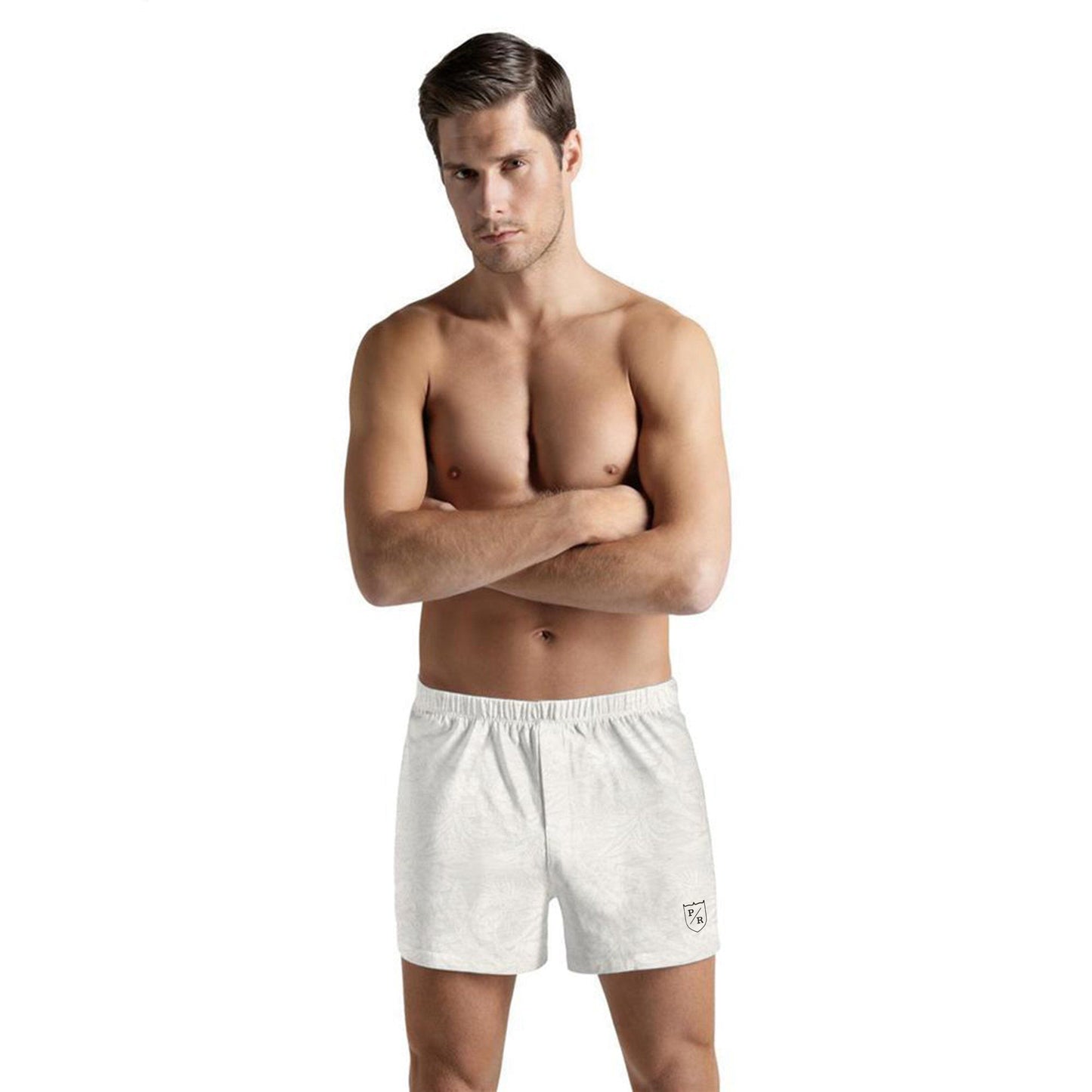 Polo Republica Men's Solid Boxer Shorts Men's Underwear Polo Republica Off White S