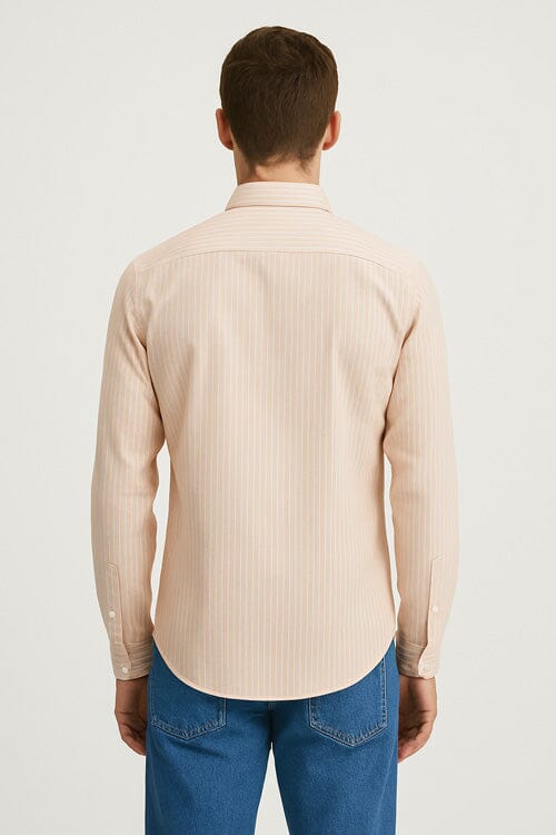 Polo Republica Men's Button Down Striped Casual Shirt