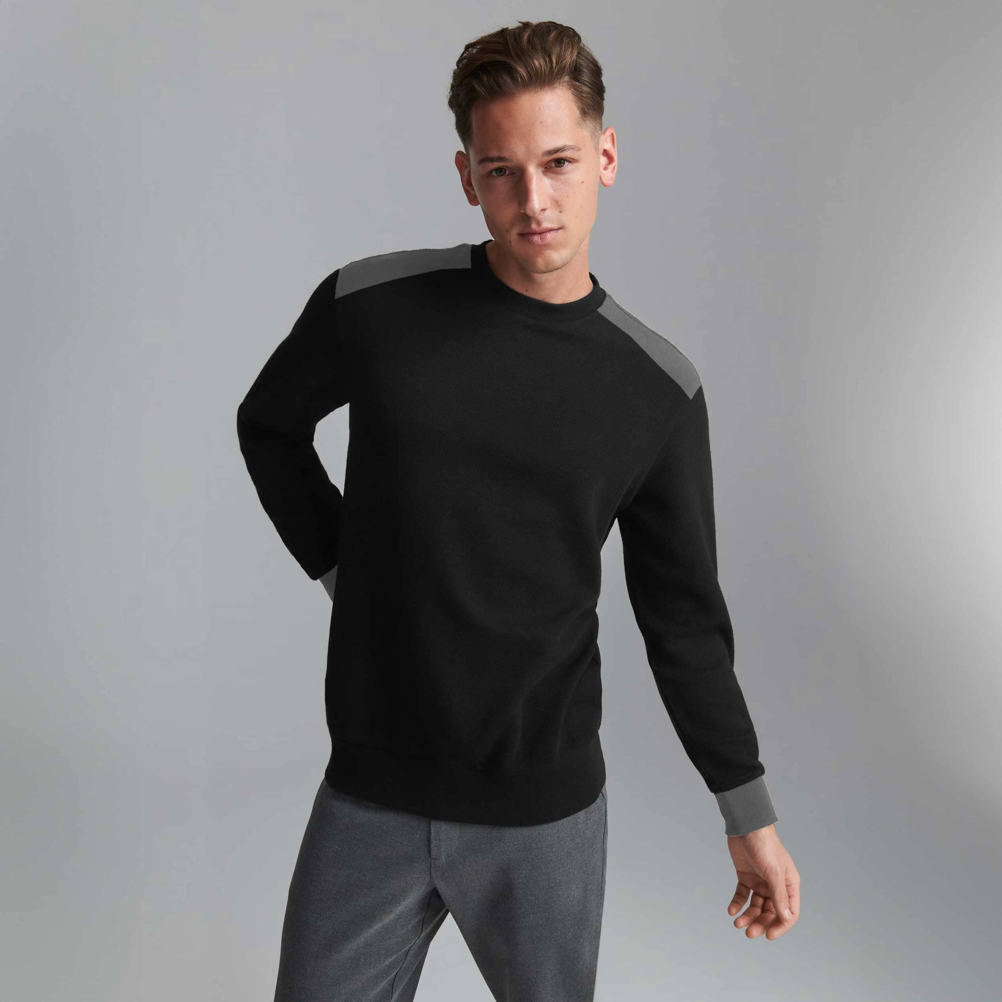 Polo Republica Men's Classic Tee Shirt Men's Tee Shirt Polo Republica Black & Grey S