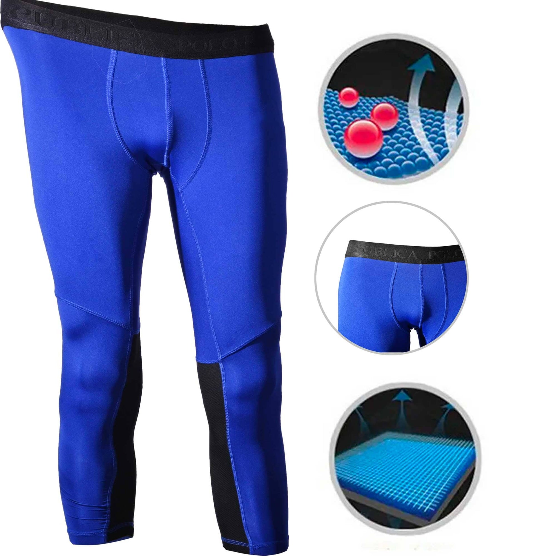 Polo Athletica Men's Activewear Compression Leggings Men's Sweat Pants Polo Republica