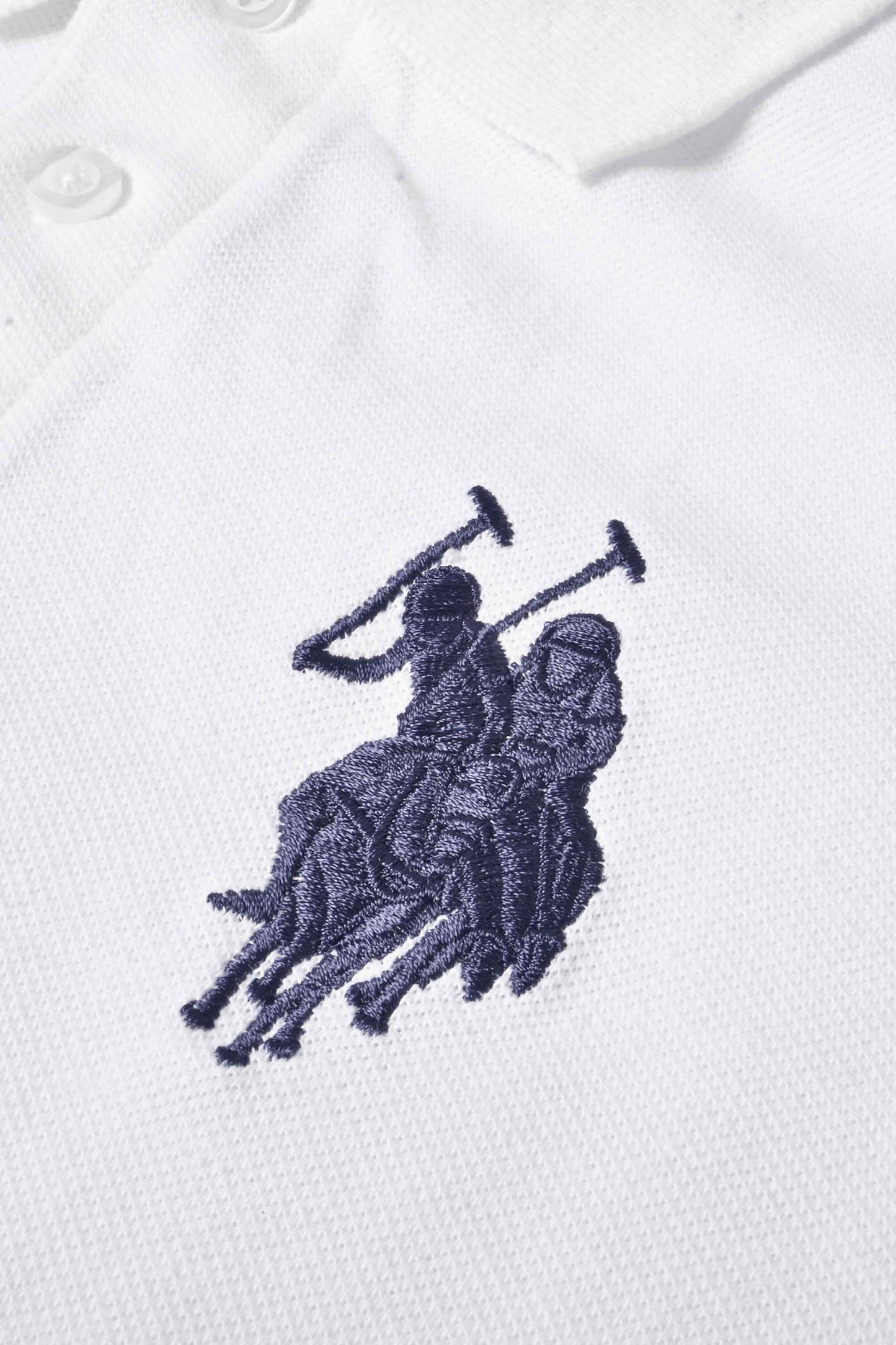 Polo Republica Men's Twin Pony & Flag Embroidered Short Sleeve Polo Shirt