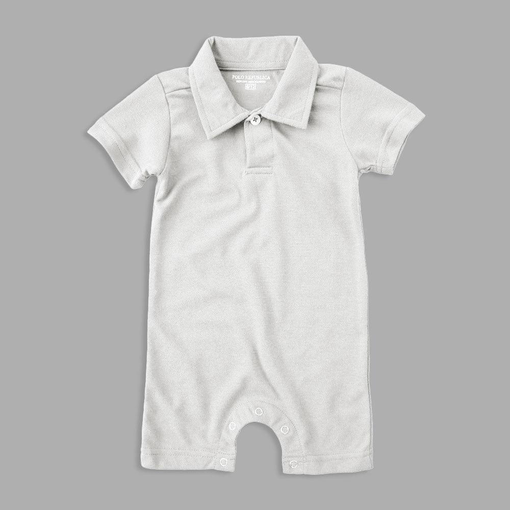 Polo Republica Zodian Short Sleeve Baby Romper Romper Polo Republica Off White 0-3 Months