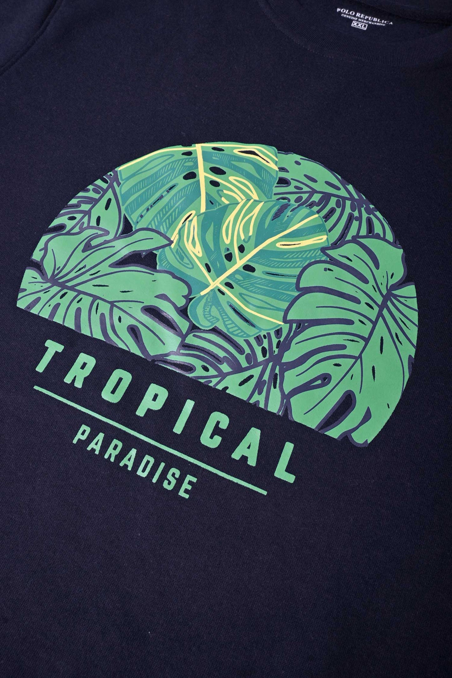 Polo Republica Men's Tropical Paradise Printed Fleece Sweat Shirt