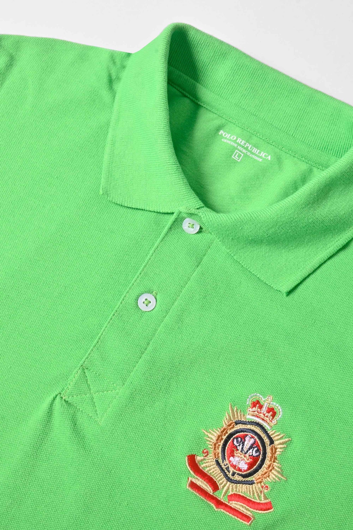Polo Republica Men's Crest & 5 Embroidered Short Sleeve Polo Shirt