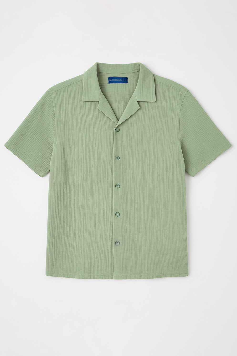 Polo Republica Men's Camp Collar Casual Shirt