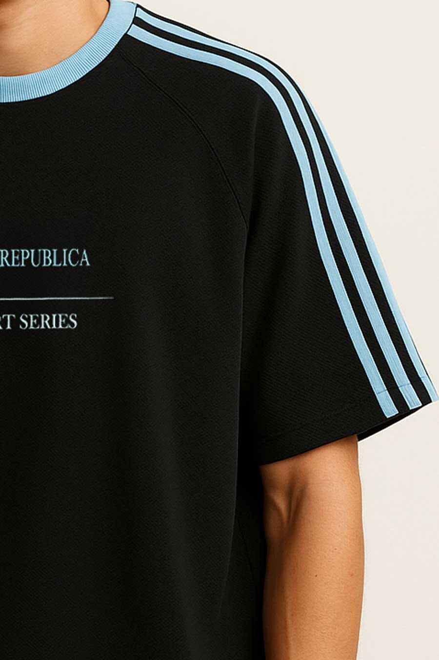 Polo Republica Men's Sport Series Drop Shoulder Oversized Tee Shirt