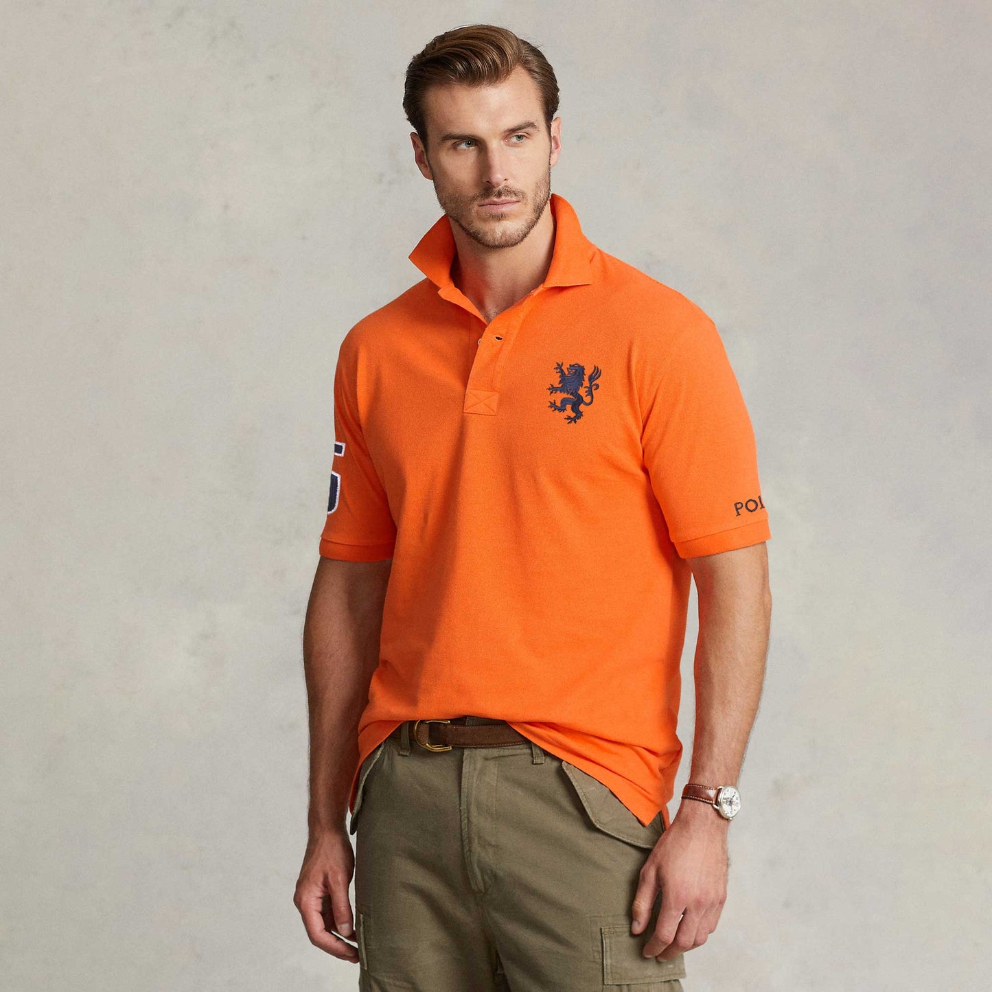 Polo Republica Men's Lion Polo & 5 Embroidered Short Sleeve Polo Shirt
