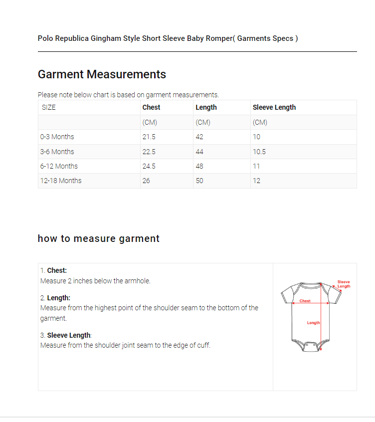 Polo Republica Zodian Short Sleeve Baby Romper Romper Polo Republica