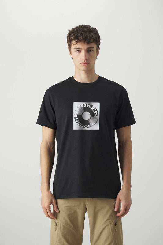 Polo Republica Men's Broken Records Printed Tee Shirt