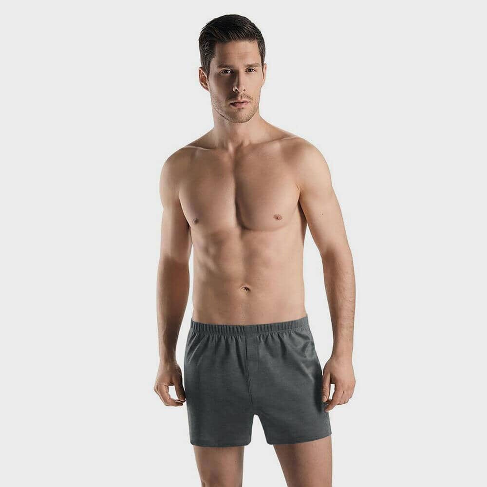 Polo Republica Men's Solid Boxer Shorts Men's Underwear Polo Republica Graphite S