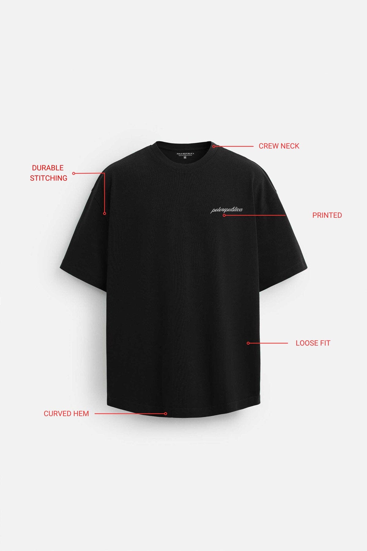 Polo Republica Men's Trends Meet Traditions Loose Fit Tee Shirt