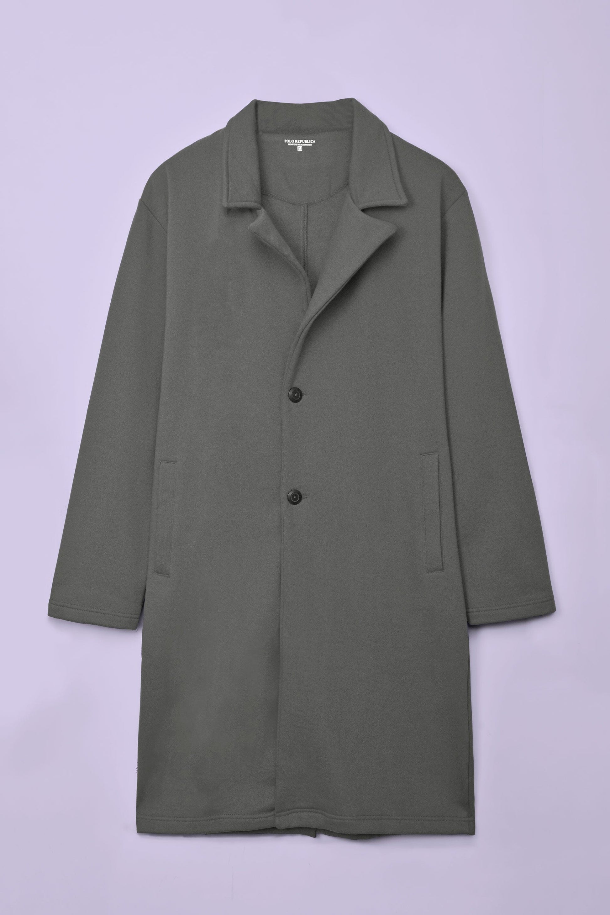 Polo Republica Men's Winter Fleece Long Coat Men's Coat Polo Republica