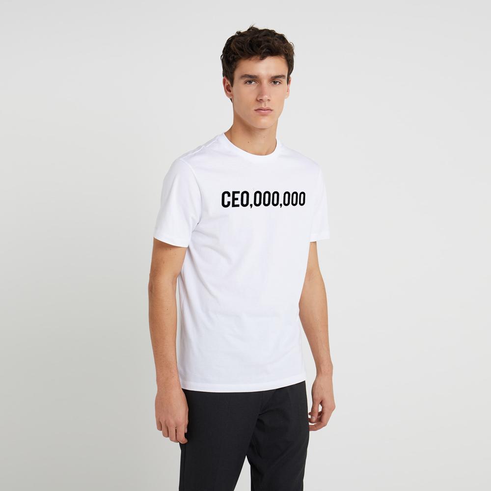 LE CEO Millionaire Tee Shirt Men's Tee Shirt Image White XS