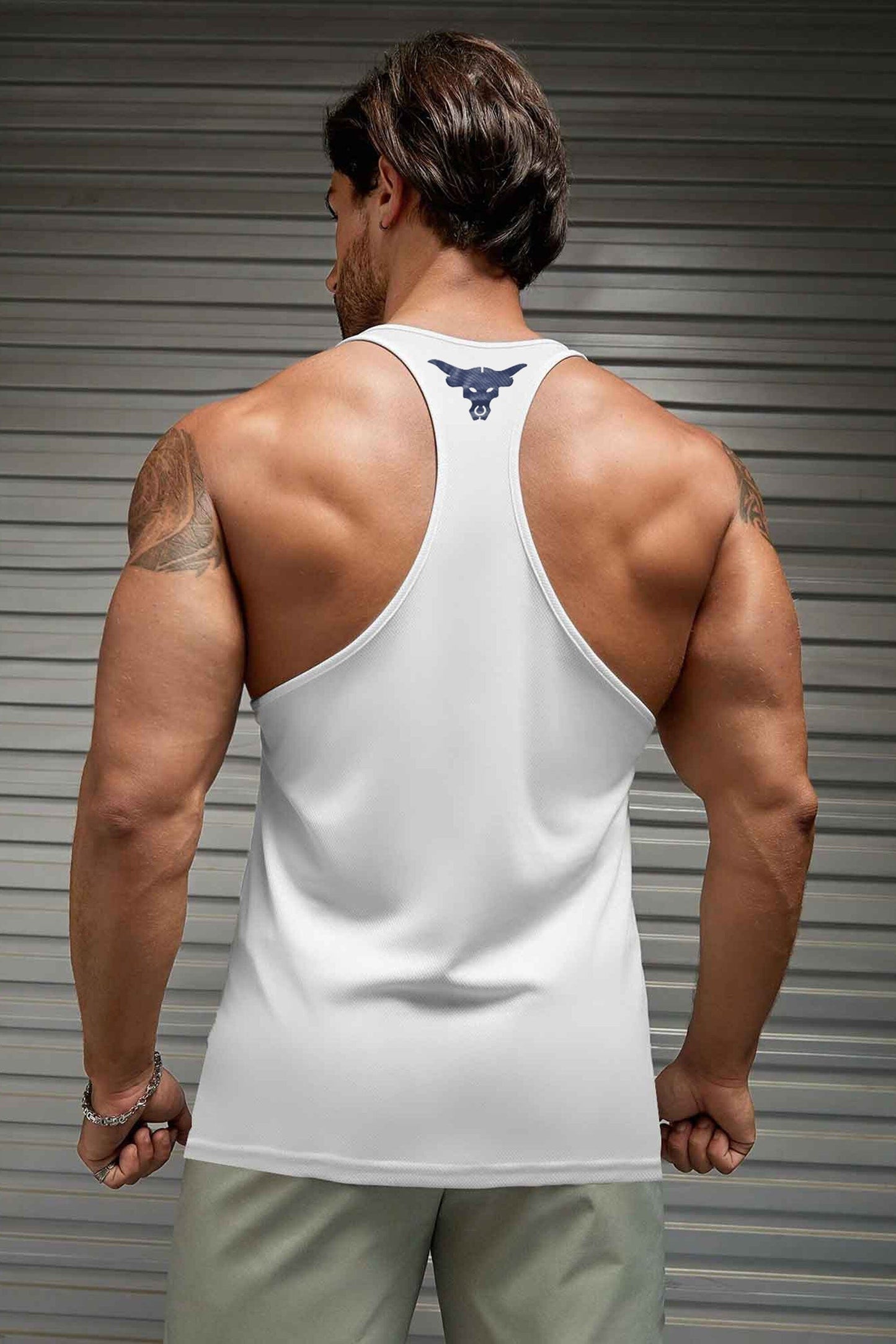 Polo Athletica Men's Hardest Worker Printed Activewear Tank Top Men's Activewear Vest Polo Republica