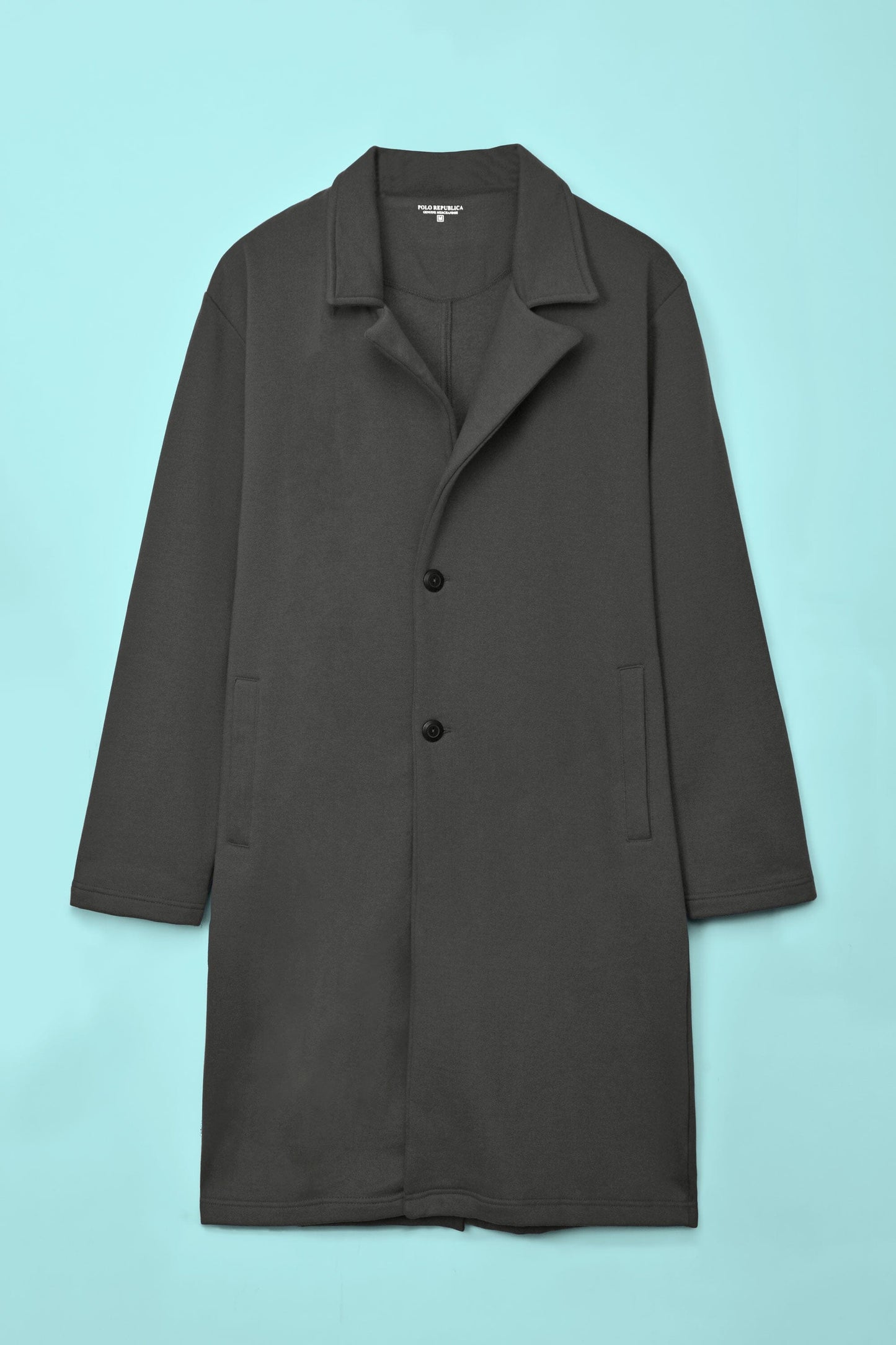 Polo Republica Men's Winter Fleece Long Coat Men's Coat Polo Republica