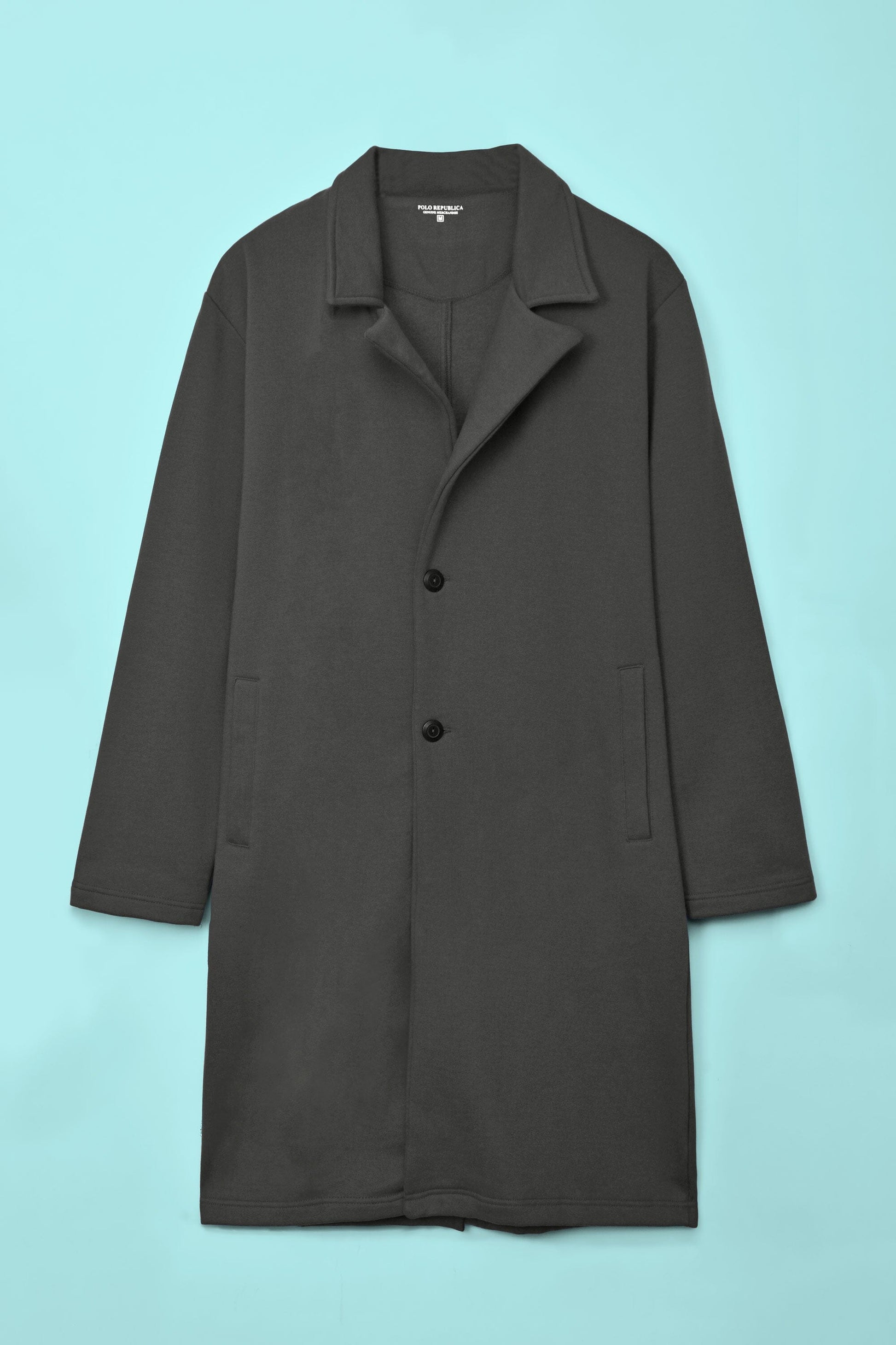 Polo Republica Men's Winter Fleece Long Coat Men's Coat Polo Republica