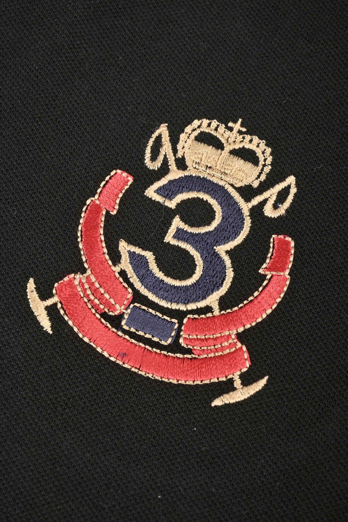 Polo Republica Men's Moose & Crest 3 Embroidered Short Sleeve Polo Shirt