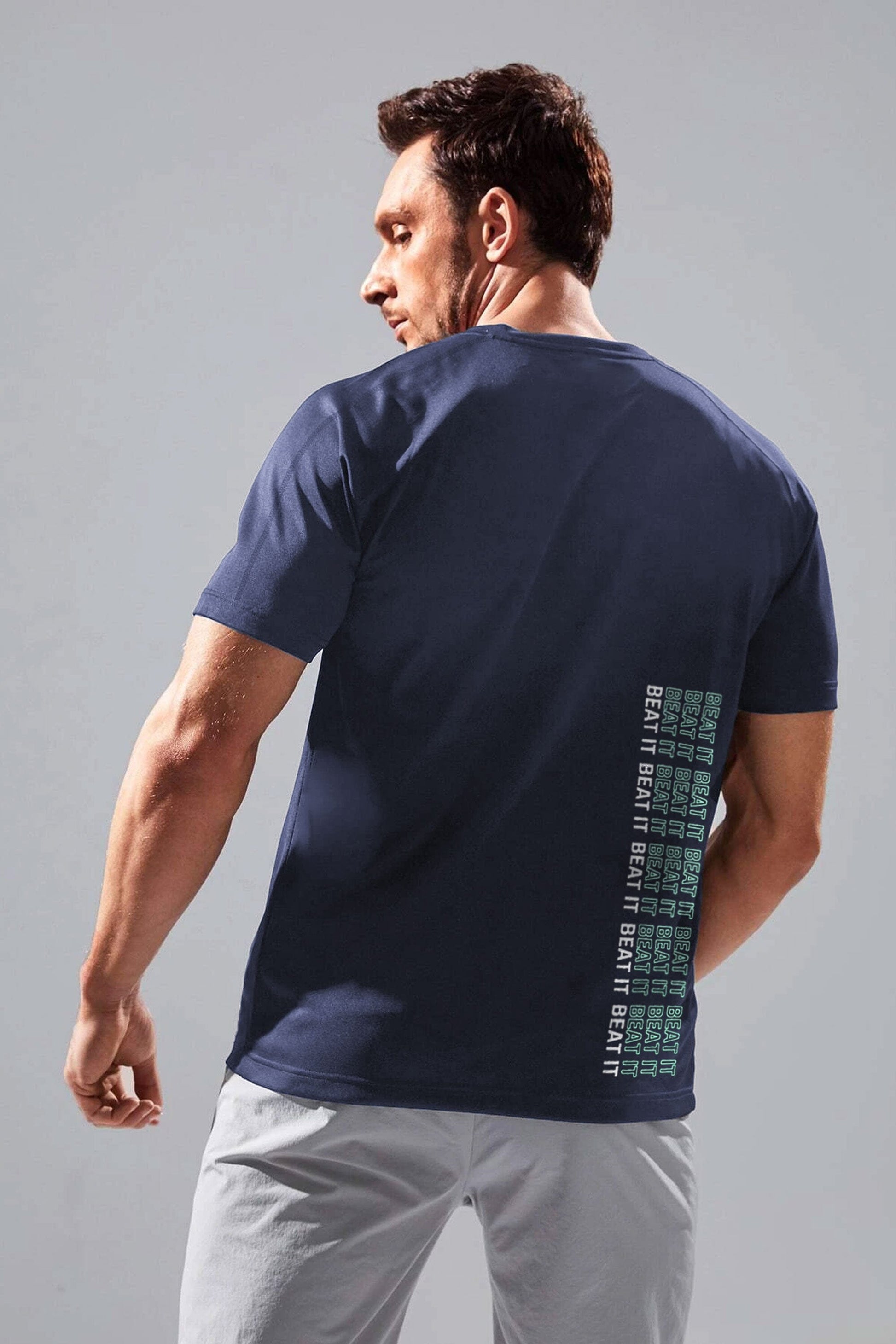 Polo Athletica Men's Beat It Printed Crew Neck Tee Shirt Men's Tee Shirt Polo Republica