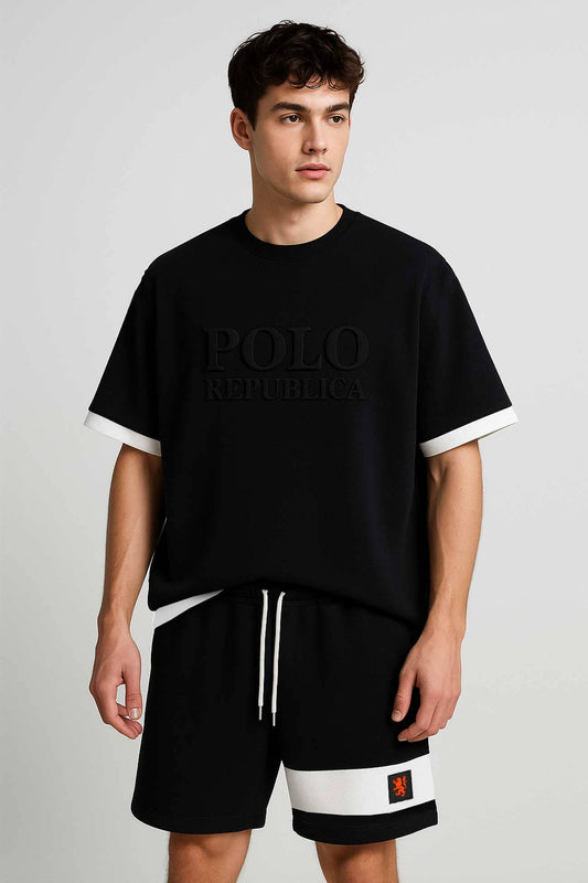 Polo Republica Men's Oversized Contrast Twin Set