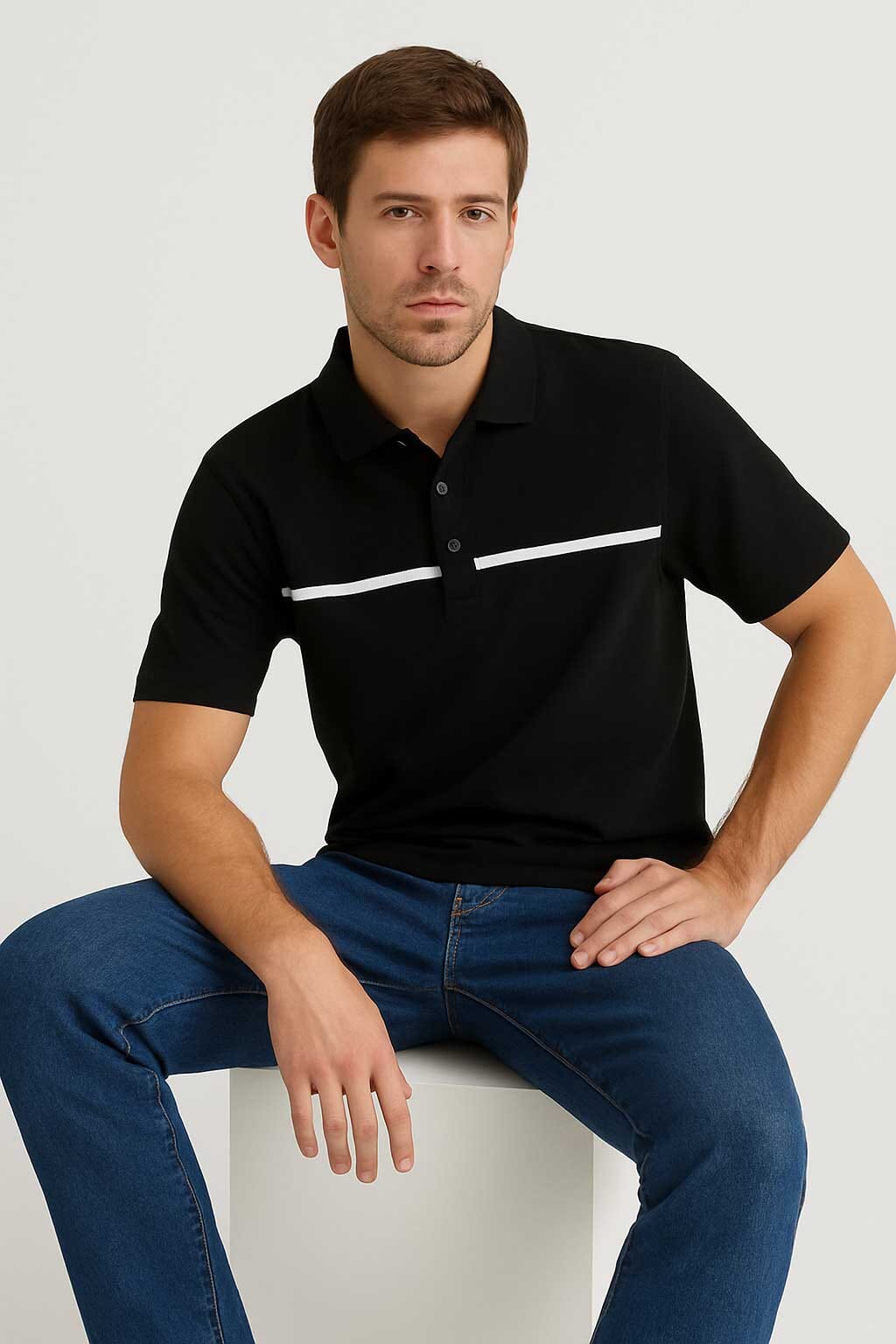 Polo Republica Men's Premium Oversized Polo Shirt