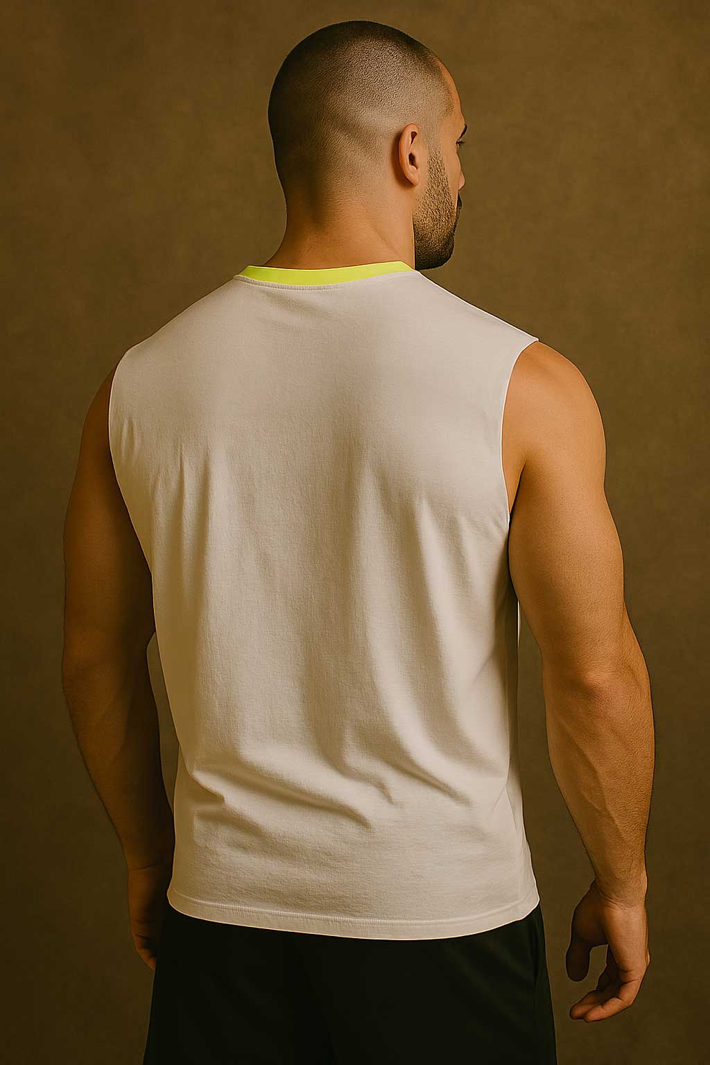 Polo Republica Men's Contrast Sleeveless Tee Shirt