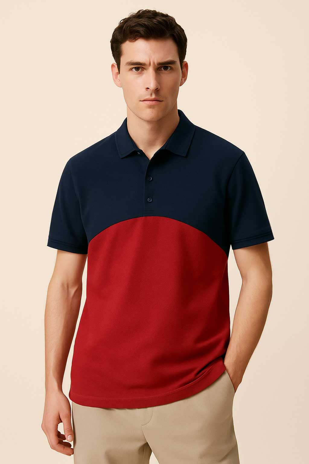 Navy & Red