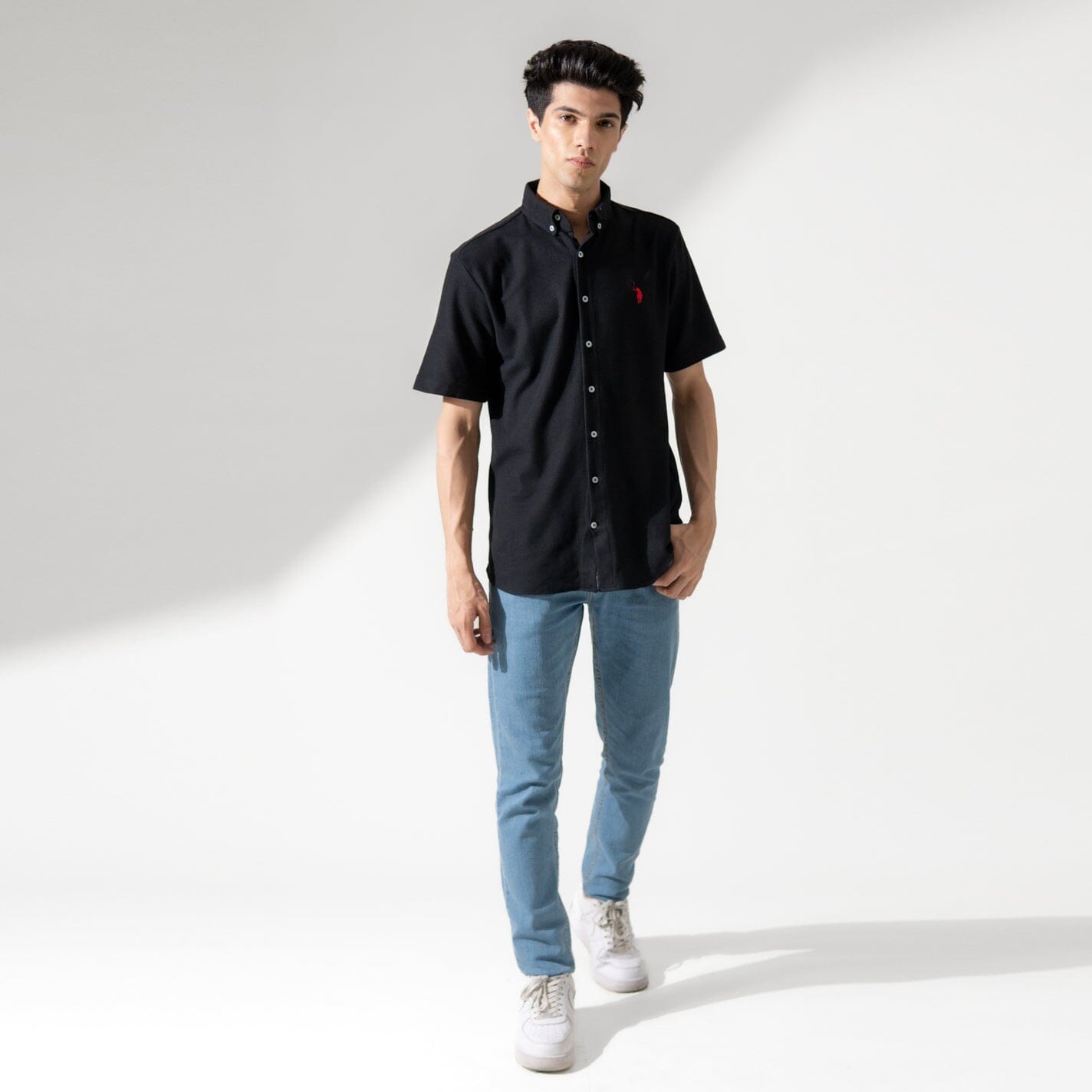 Polo Republica Men's Signature Pony Embroidered Pique Casual Shirt Men's Casual Shirt Polo Republica