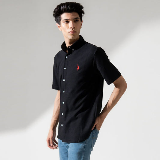 Polo Republica Men's Signature Pony Embroidered Pique Casual Shirt Men's Casual Shirt Polo Republica