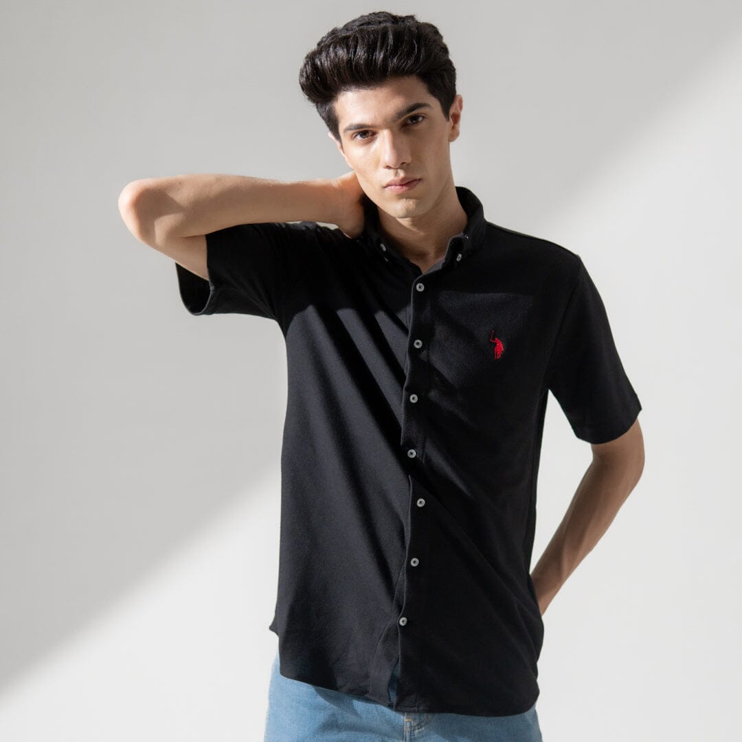 Polo Republica Men's Signature Pony Embroidered Pique Casual Shirt Men's Casual Shirt Polo Republica