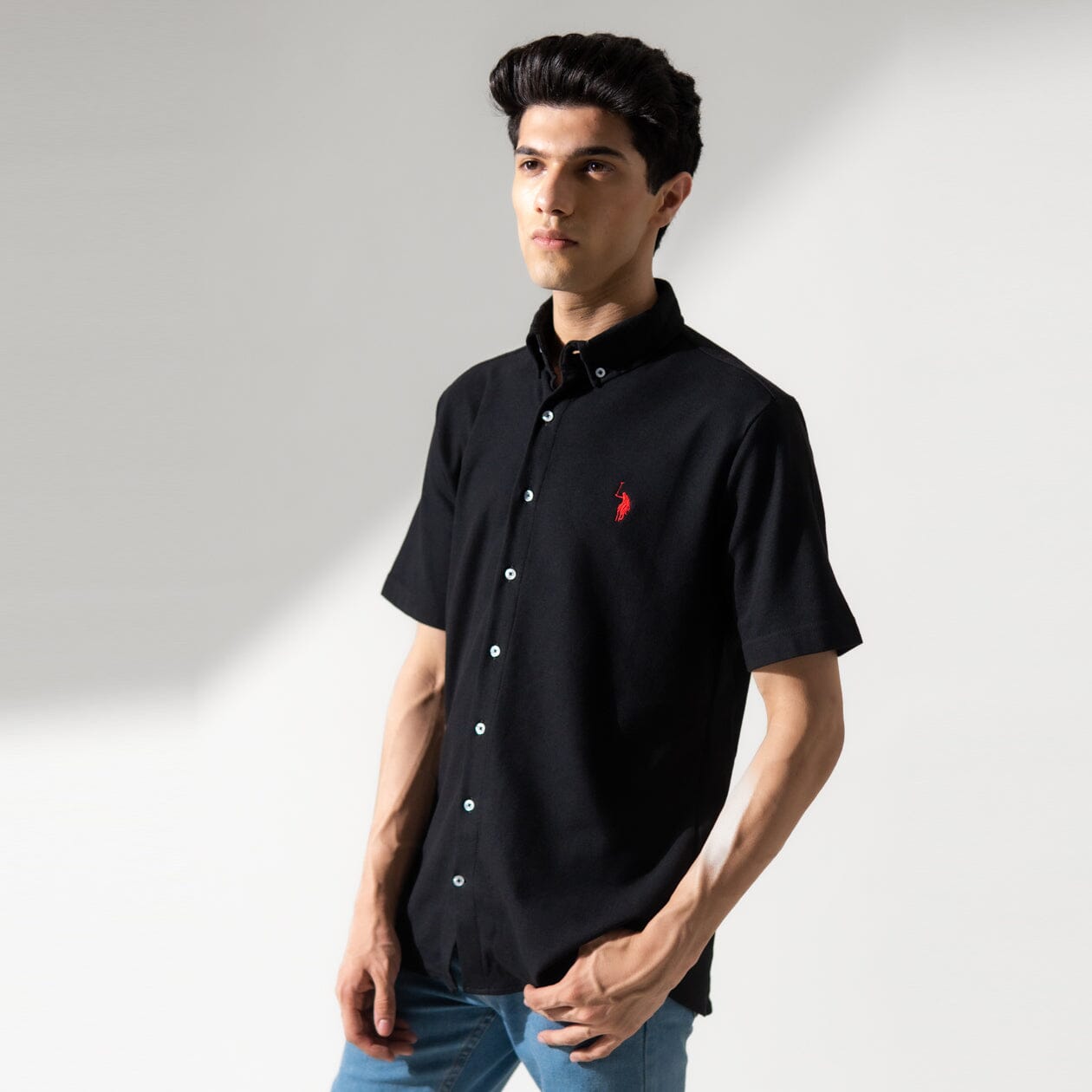 Polo Republica Men's Signature Pony Embroidered Pique Casual Shirt Men's Casual Shirt Polo Republica