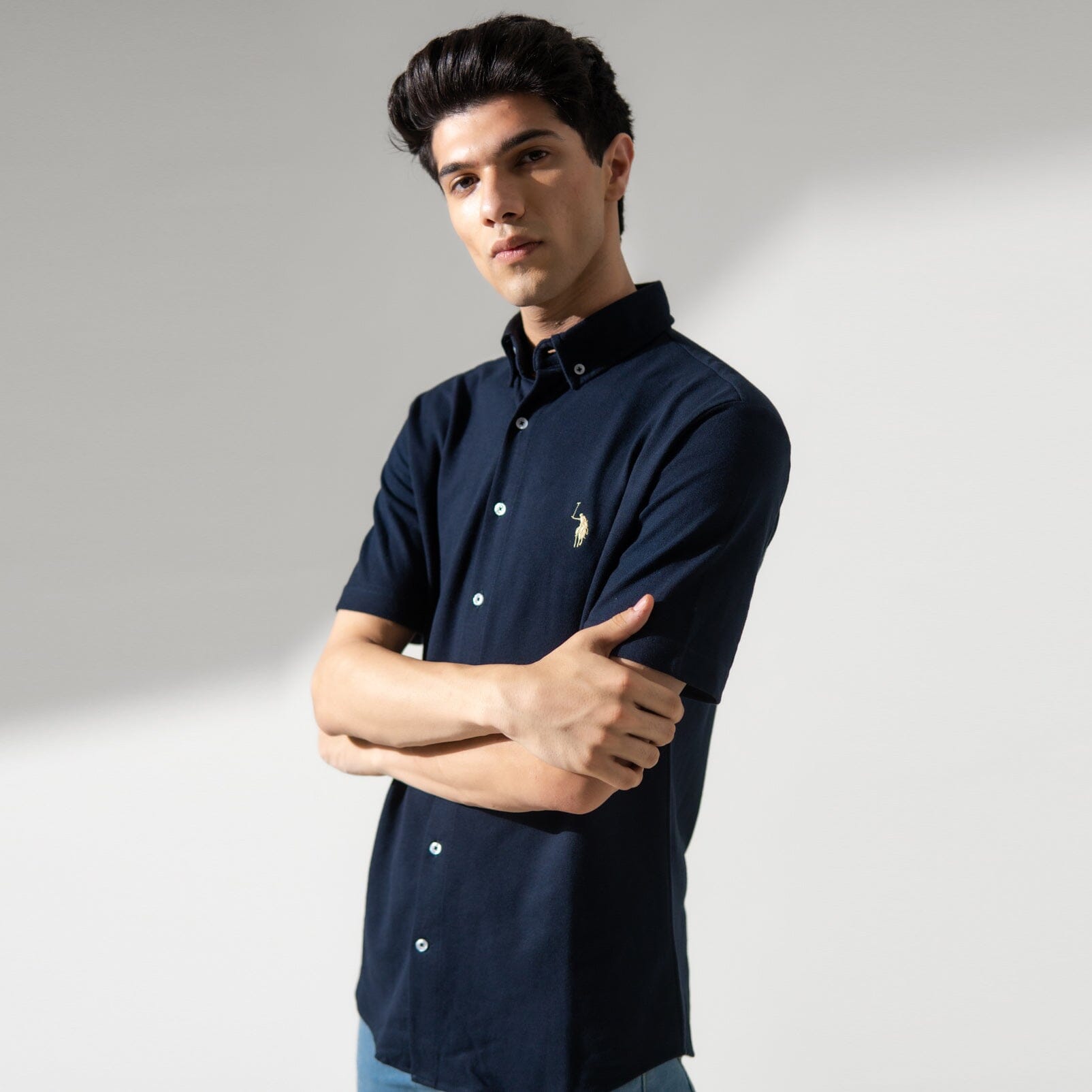 Polo Republica Men's Signature Pony Embroidered Pique Casual Shirt Men's Casual Shirt Polo Republica