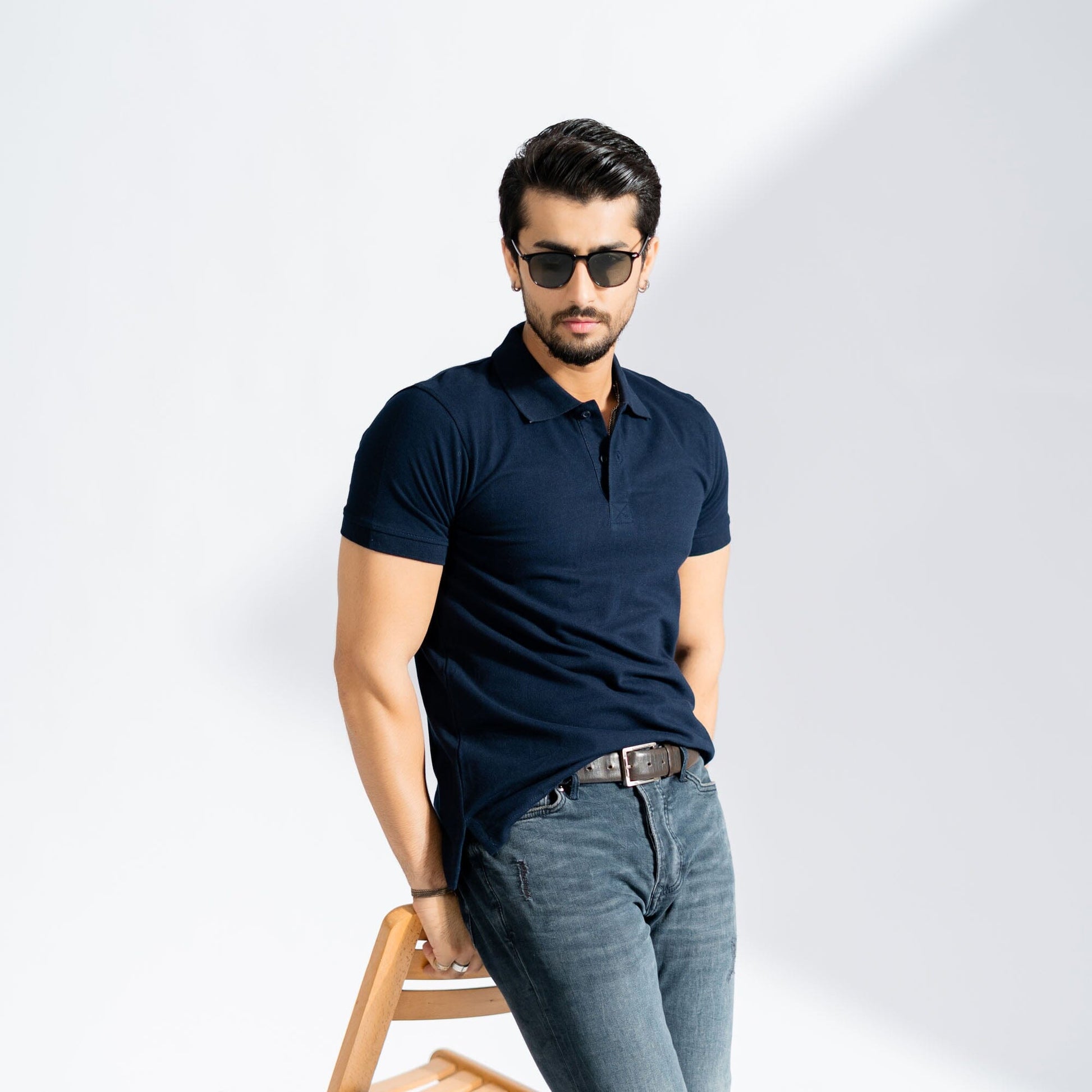 Polo Republica Men's Essentials Premium Short Sleeve Polo Shirt Men's Polo Shirt Polo Republica Navy S