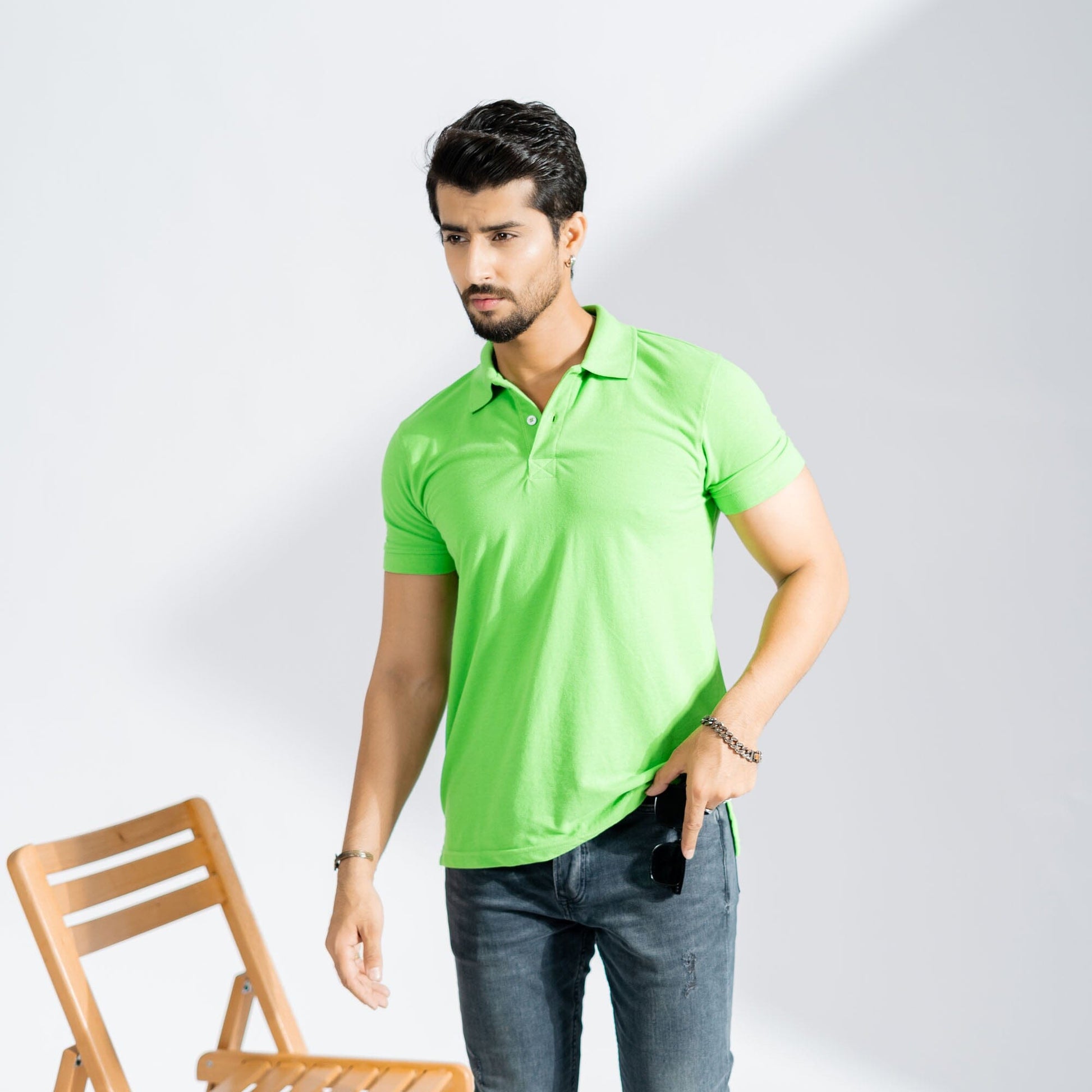 Polo Republica Men's Essentials Premium Short Sleeve Polo Shirt Men's Polo Shirt Polo Republica Green S