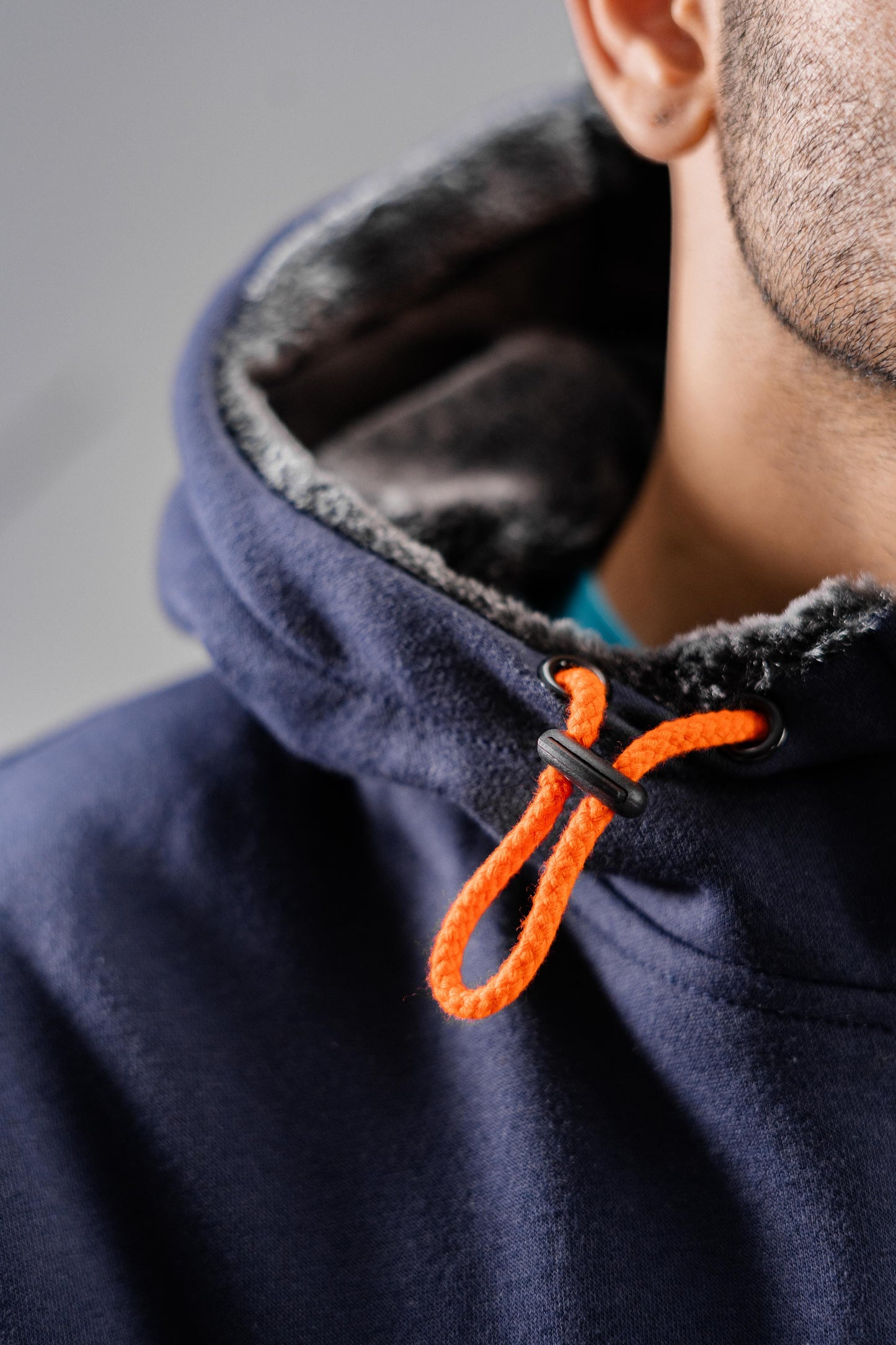 Axinite Unisex AX 96 Contrast Panel Fleece Zipper Hoodie Unisex Zipper Hoodie Image