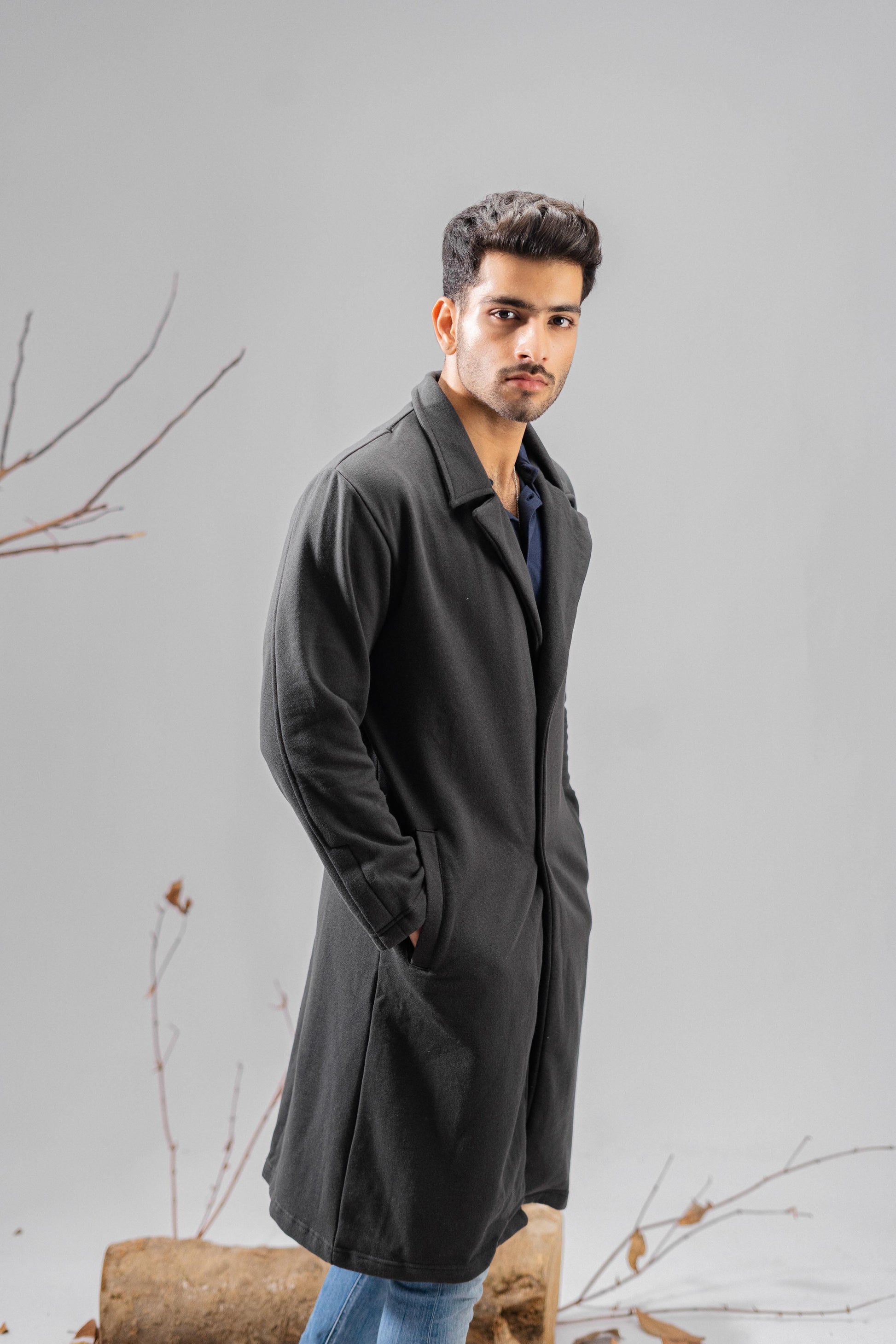 Polo Republica Men's Winter Fleece Long Coat Men's Coat Polo Republica