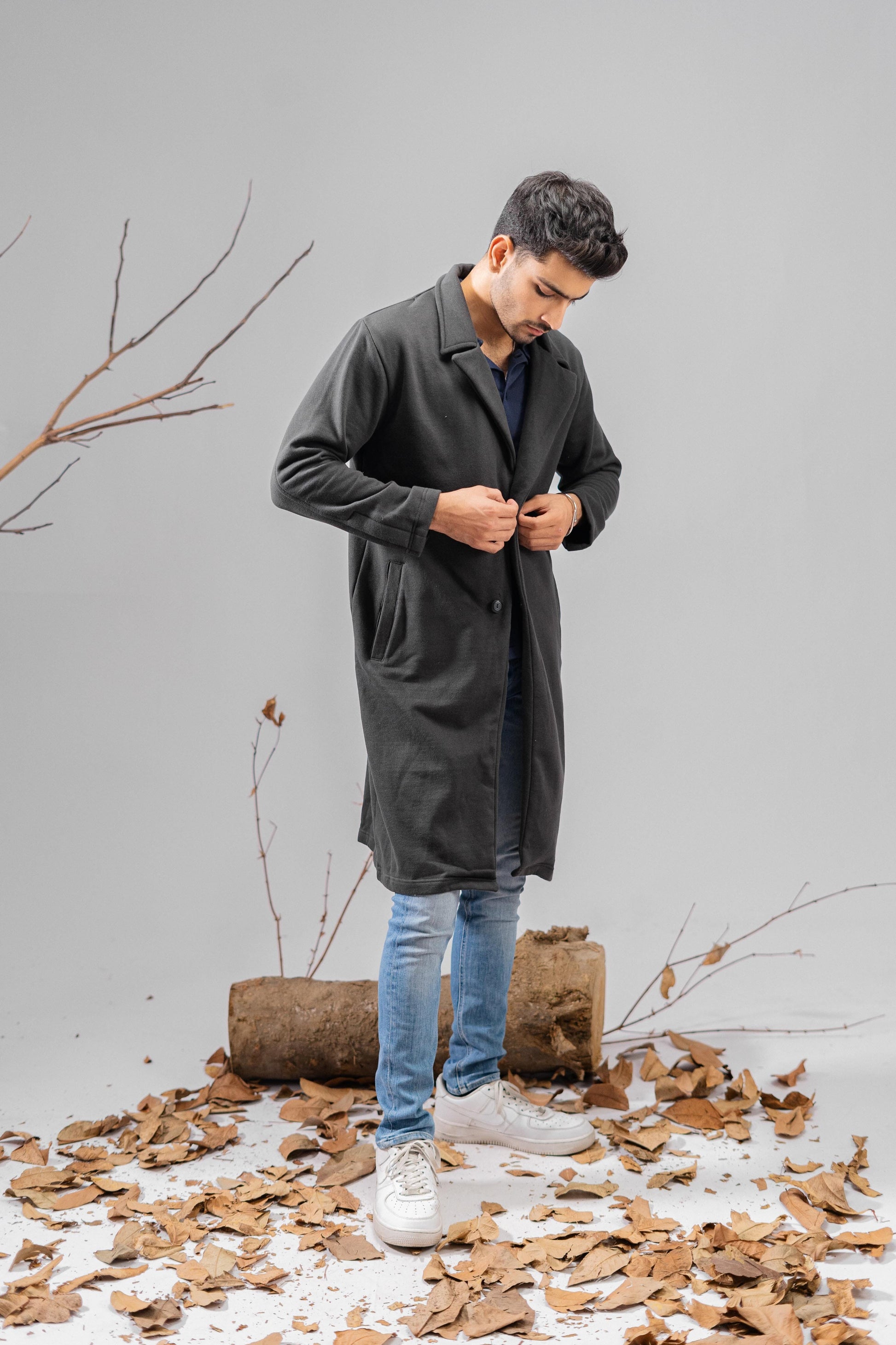 Polo Republica Men's Winter Fleece Long Coat Men's Coat Polo Republica