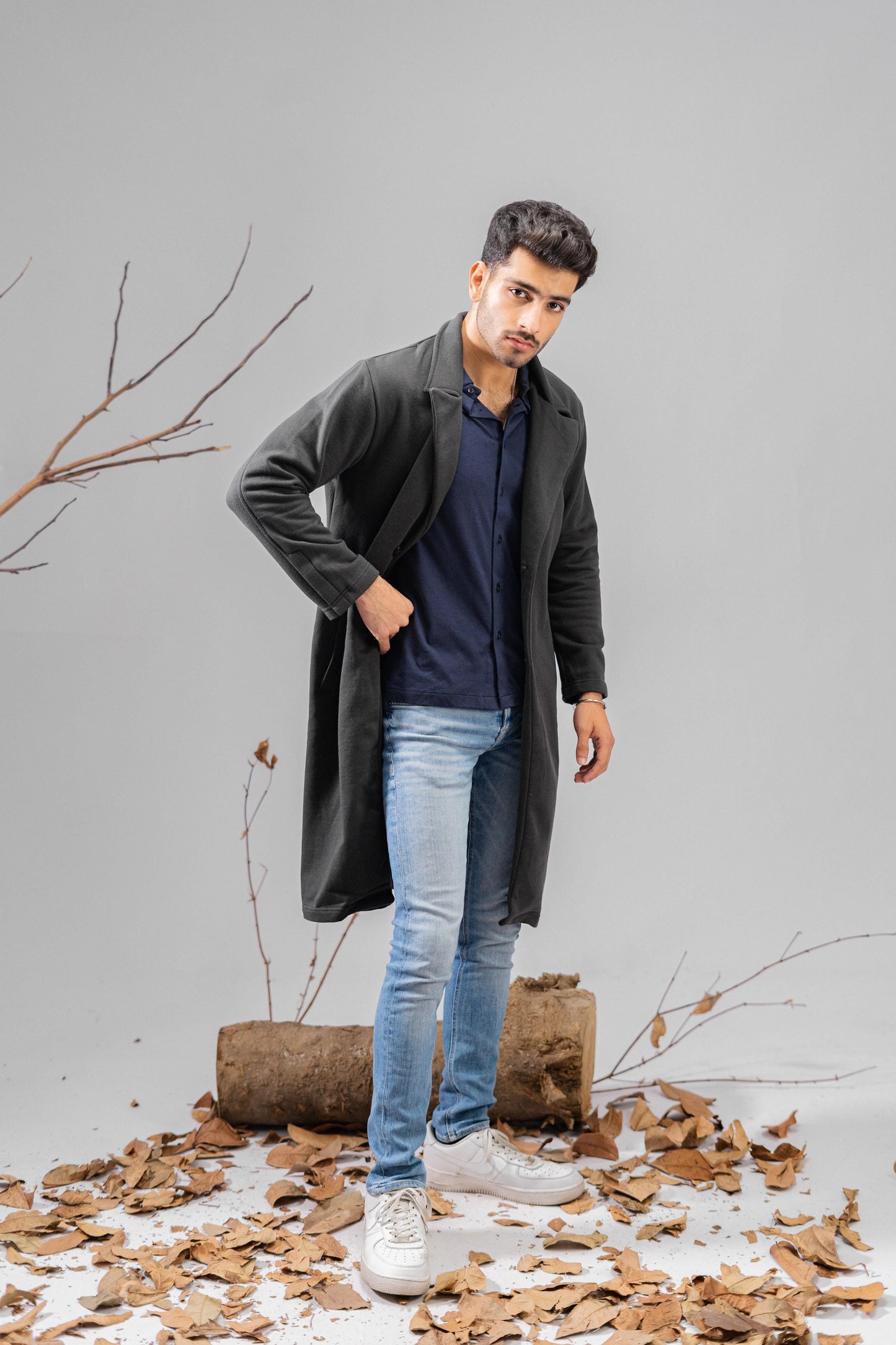 Polo Republica Men's Winter Fleece Long Coat Men's Coat Polo Republica