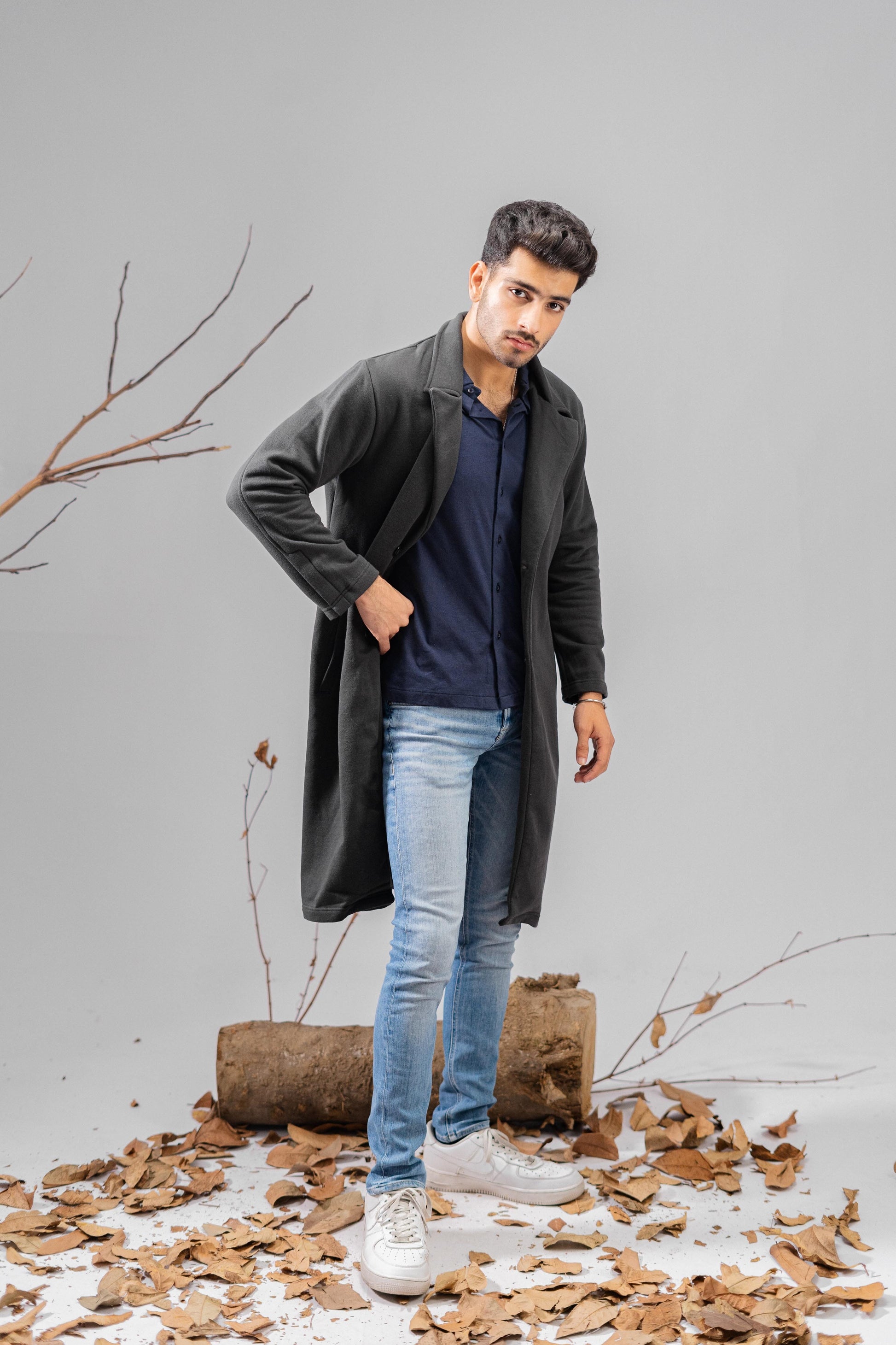 Polo Republica Men's Winter Fleece Long Coat Men's Coat Polo Republica