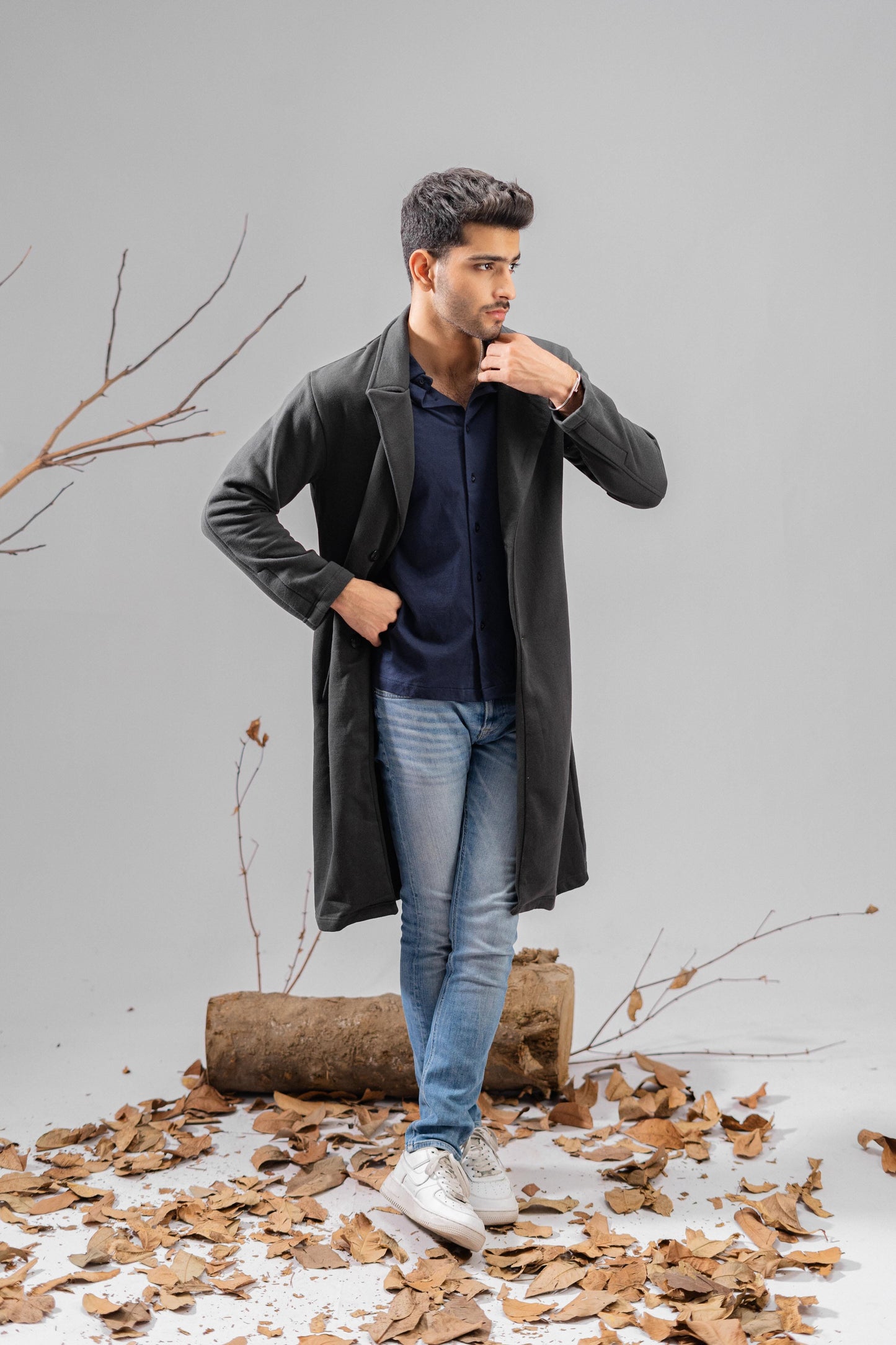 Polo Republica Men's Winter Fleece Long Coat Men's Coat Polo Republica