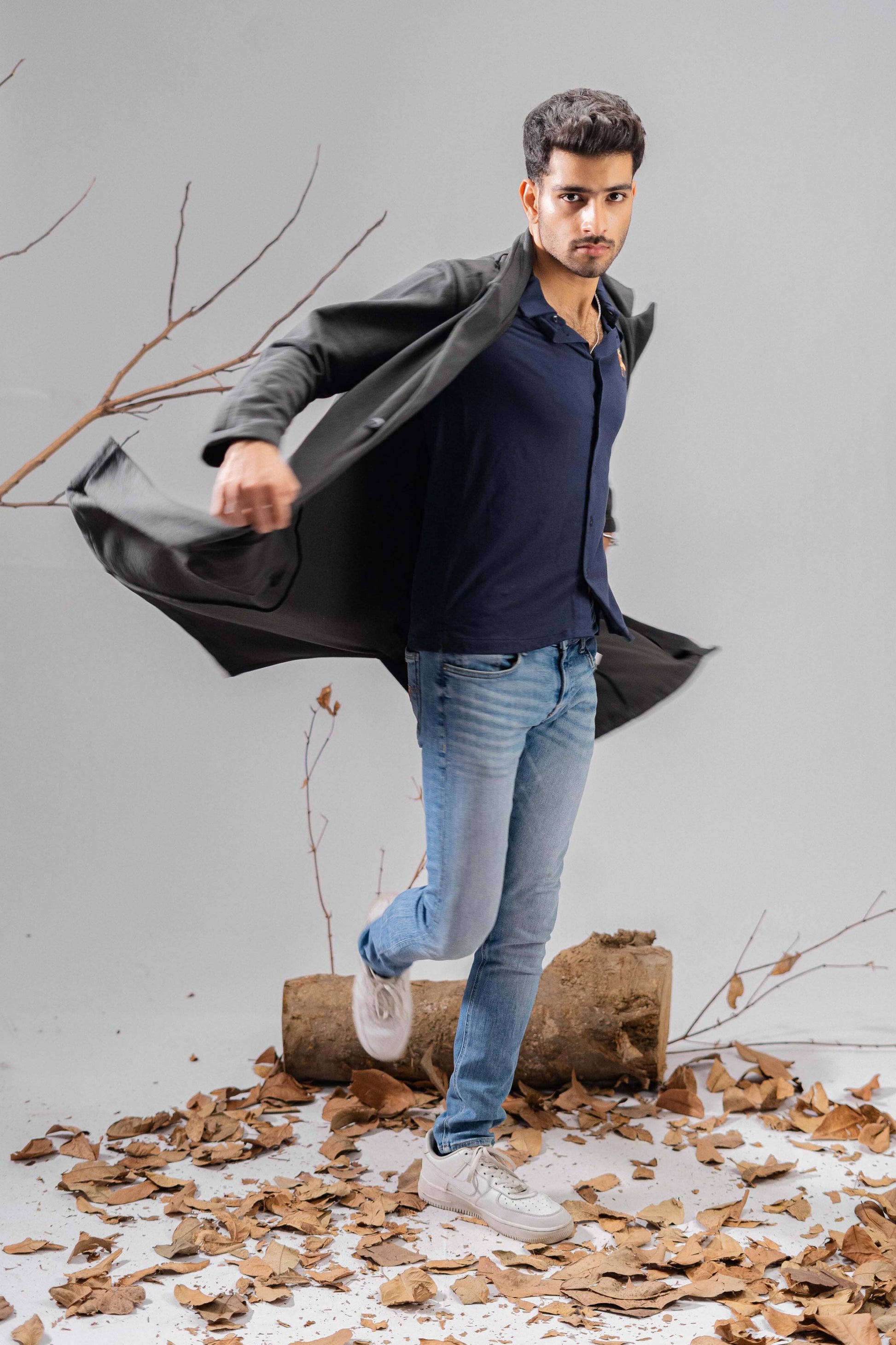 Polo Republica Men's Winter Fleece Long Coat Men's Coat Polo Republica