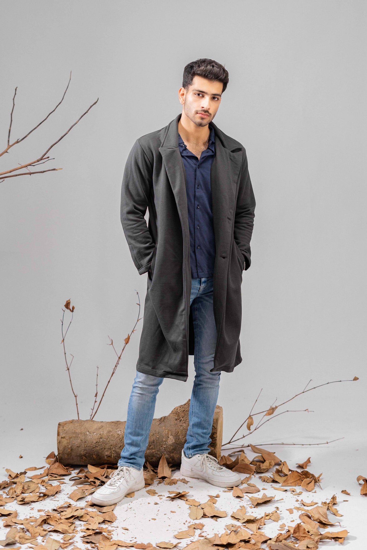 Polo Republica Men's Winter Fleece Long Coat Men's Coat Polo Republica