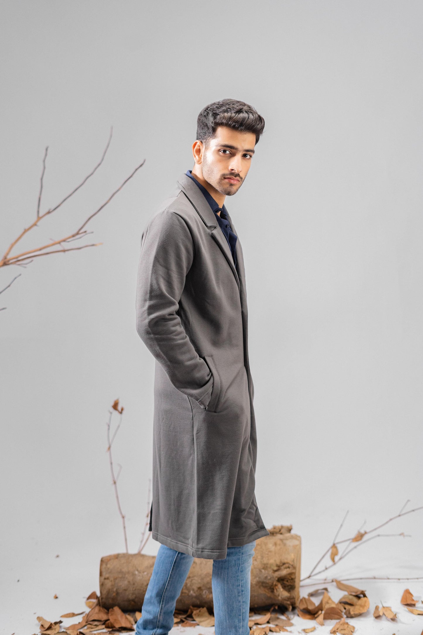 Polo Republica Men's Winter Fleece Long Coat Men's Coat Polo Republica