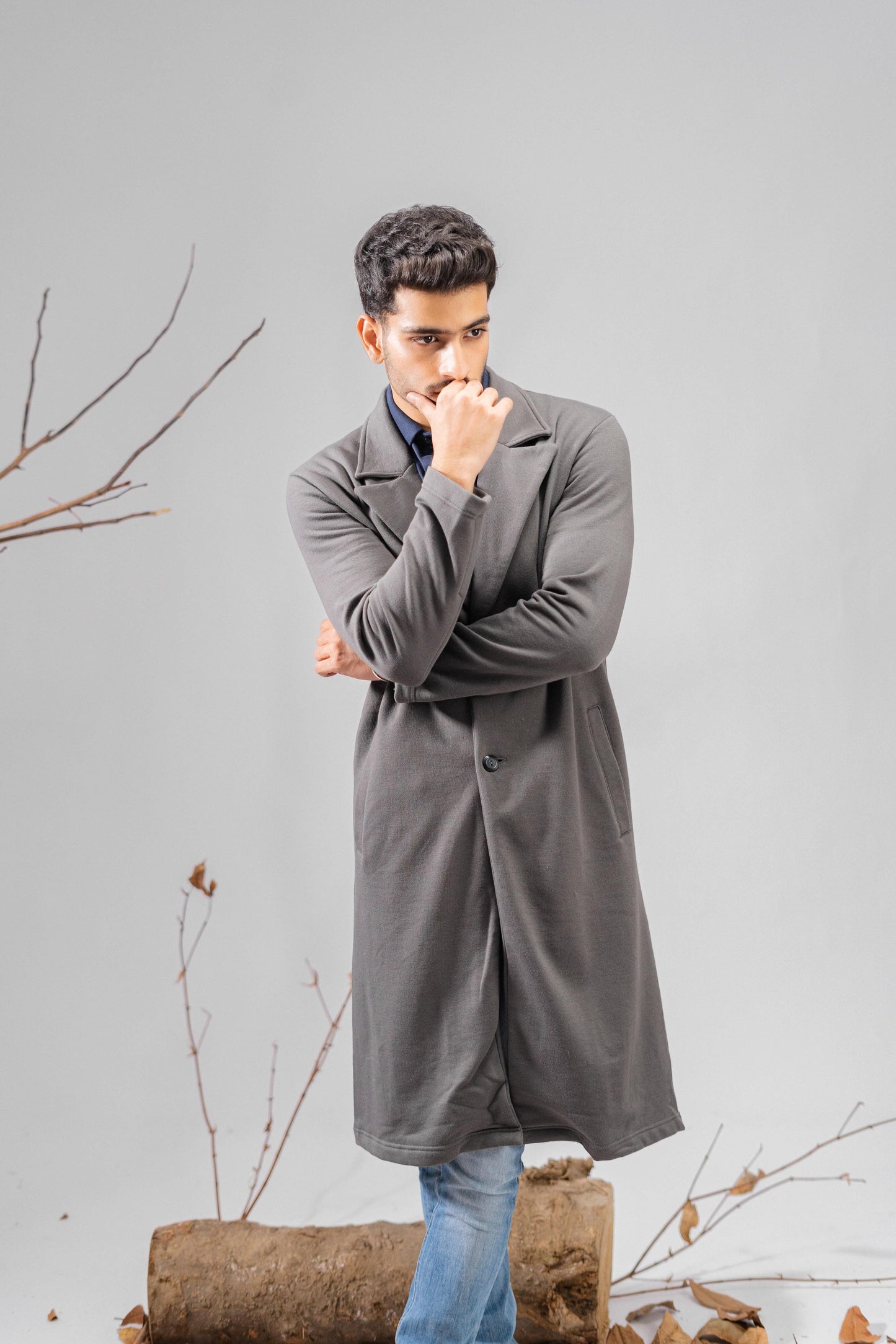 Polo Republica Men's Winter Fleece Long Coat Men's Coat Polo Republica