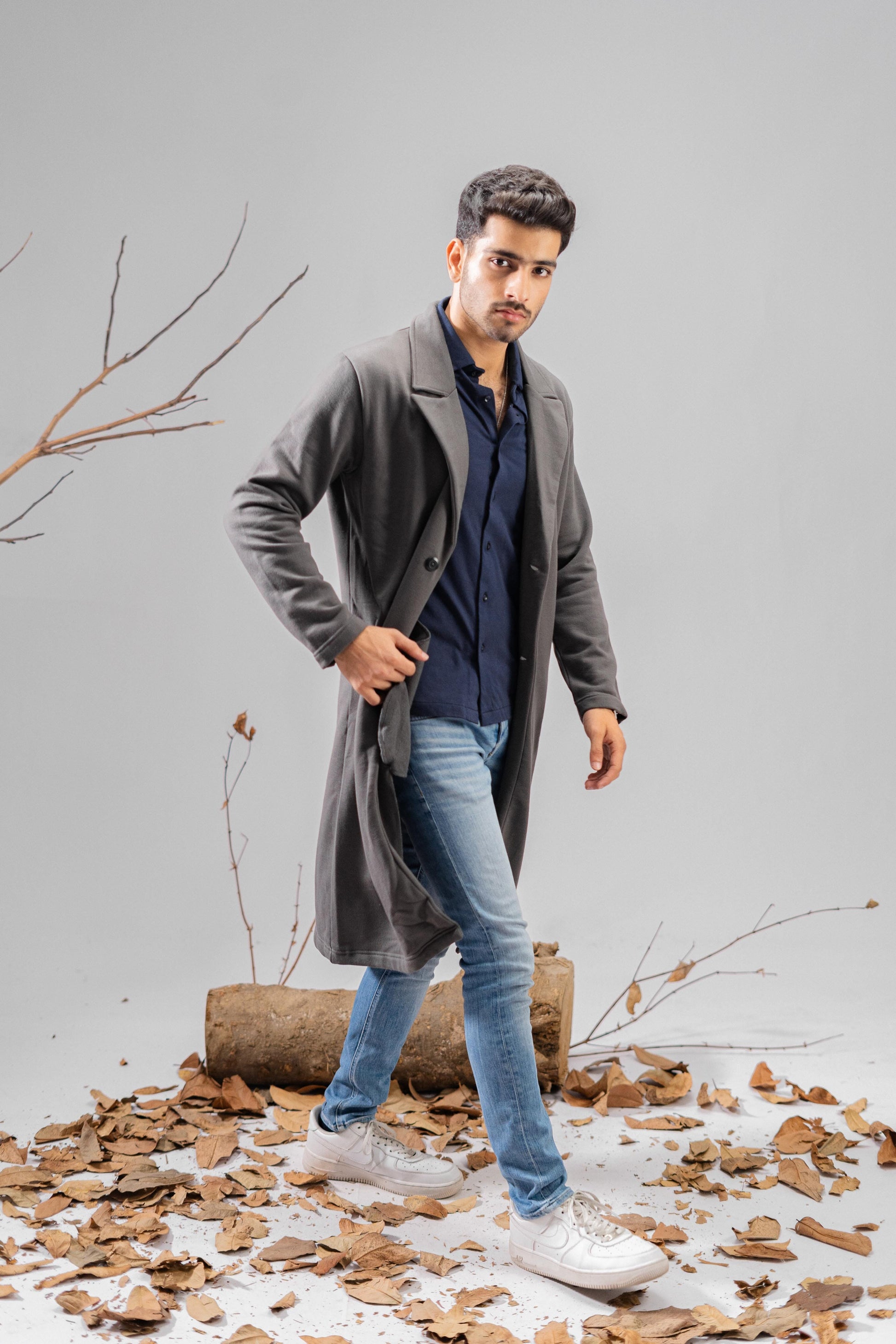 Polo Republica Men's Winter Fleece Long Coat Men's Coat Polo Republica