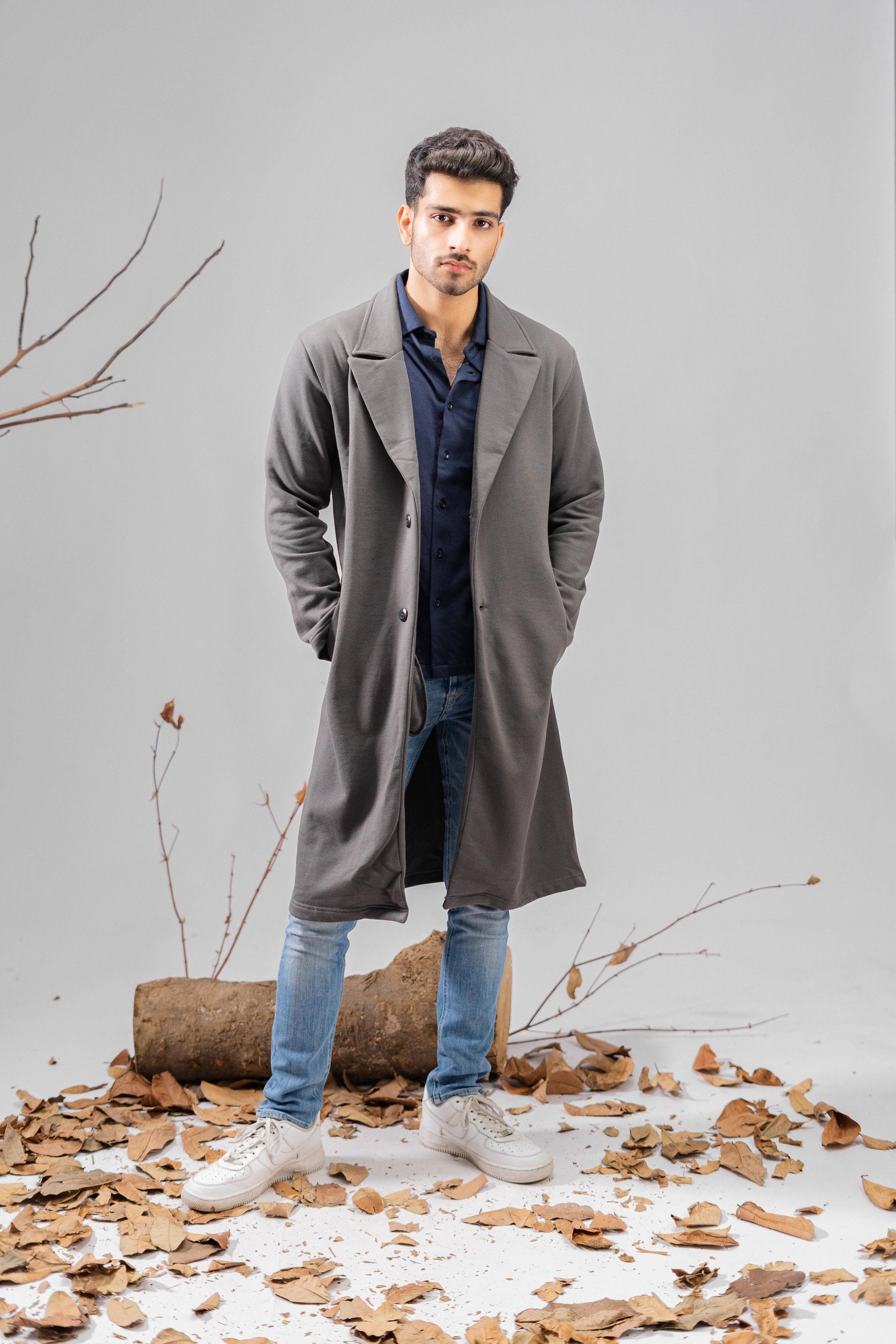 Polo Republica Men's Winter Fleece Long Coat Men's Coat Polo Republica