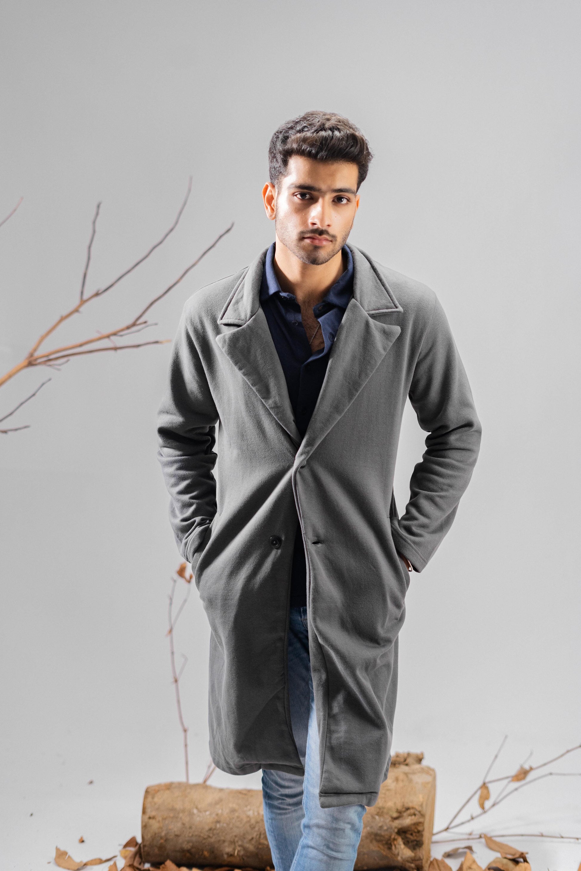 Polo Republica Men's Winter Fleece Long Coat Men's Coat Polo Republica