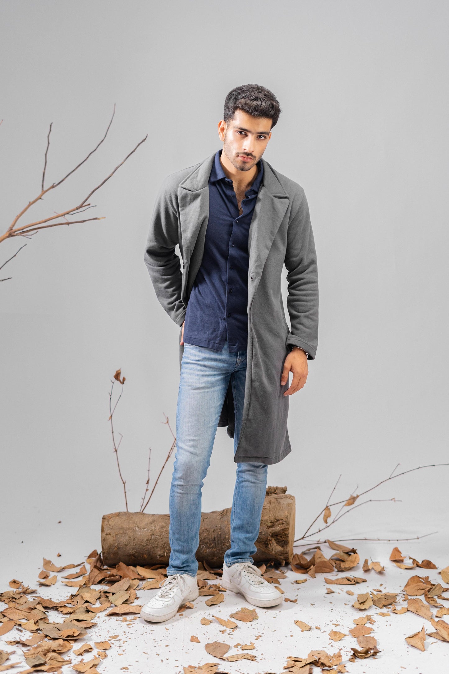 Polo Republica Men's Winter Fleece Long Coat Men's Coat Polo Republica