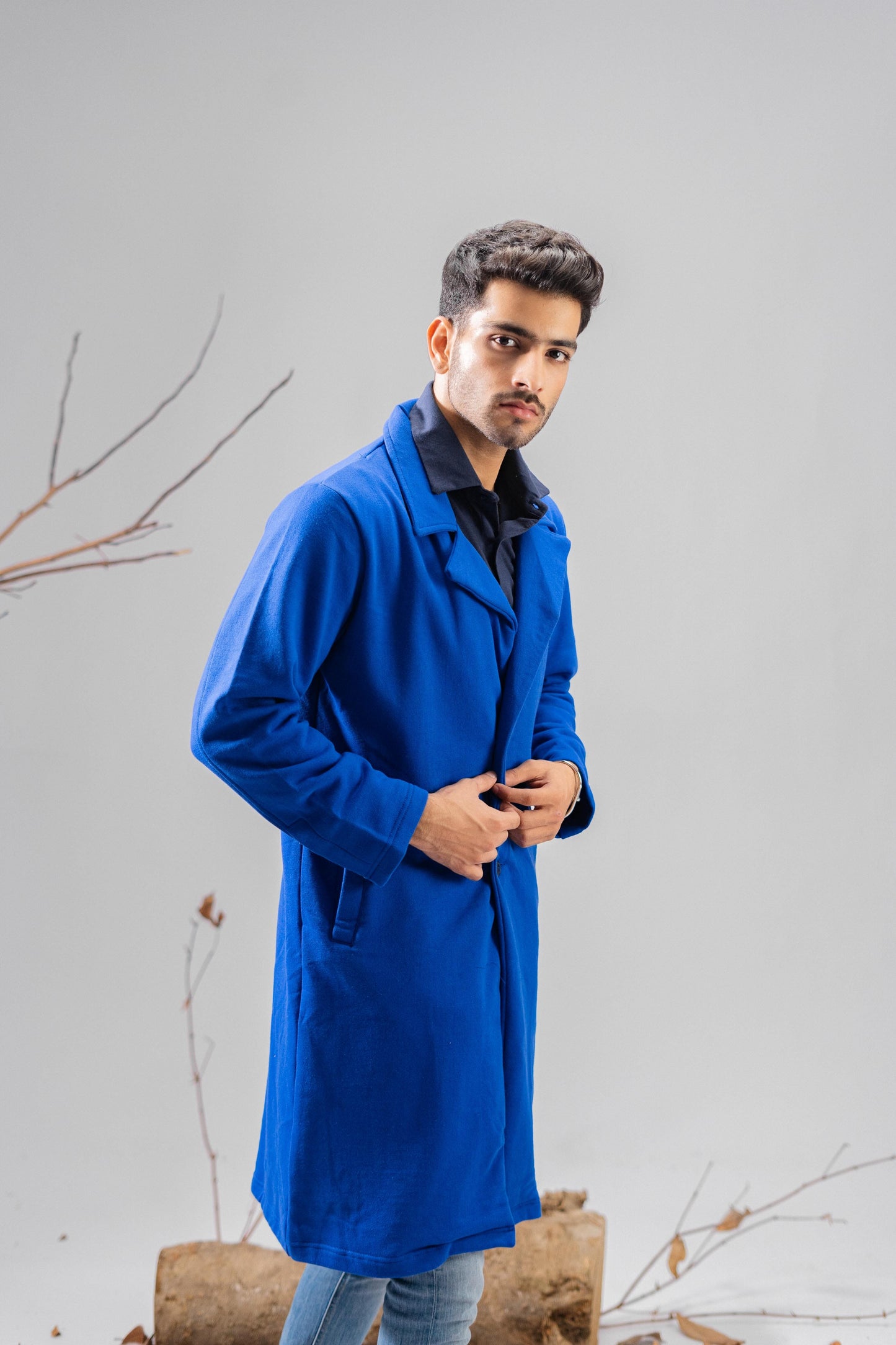 Polo Republica Men's Winter Fleece Long Coat Men's Coat Polo Republica
